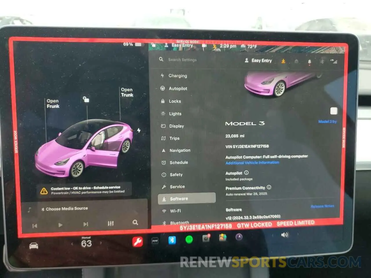 9 Фотография поврежденного автомобиля 5YJ3E1EA1NF127158 TESLA MODEL 3 2022