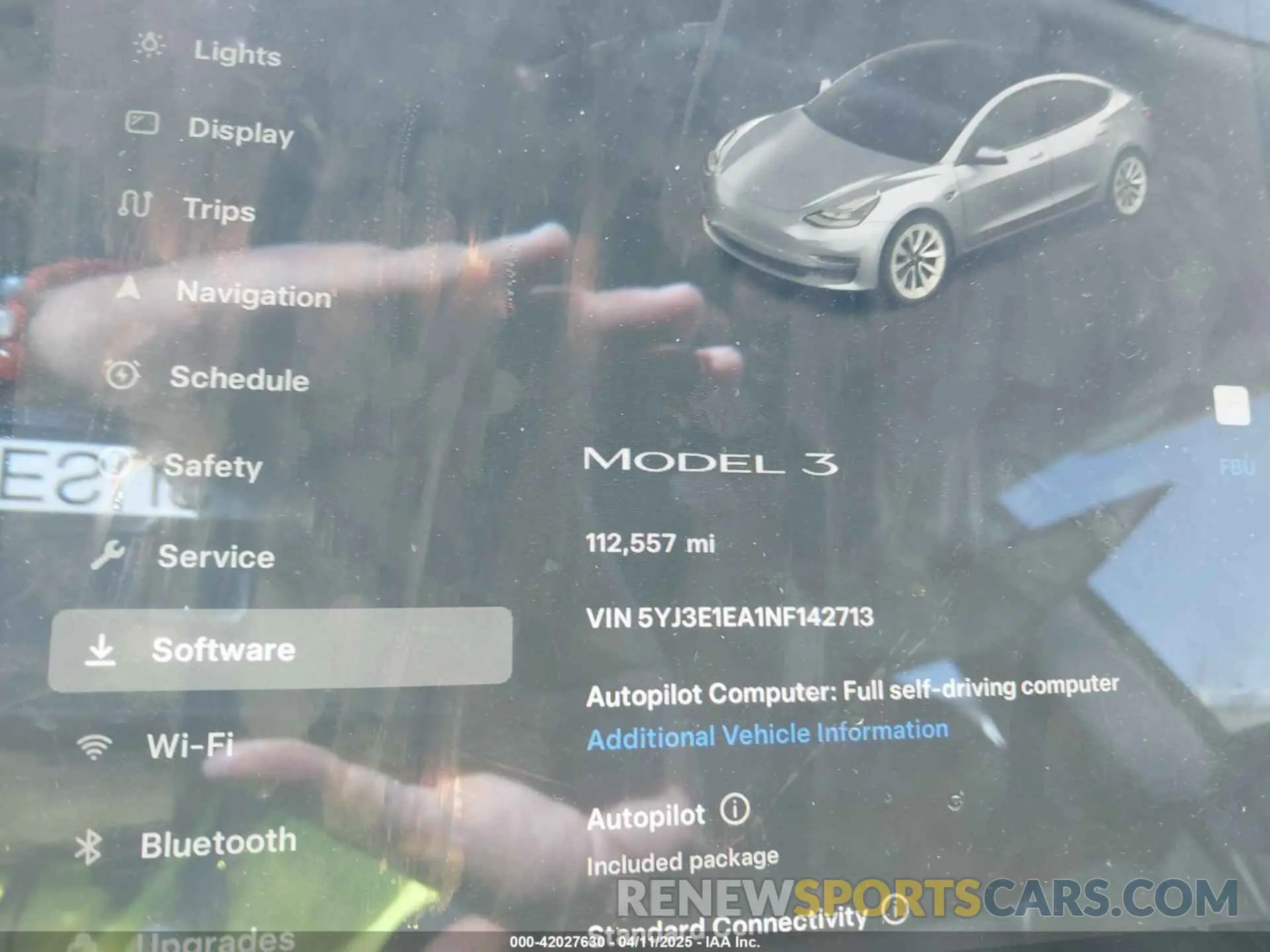 14 Фотография поврежденного автомобиля 5YJ3E1EA1NF142713 TESLA MODEL 3 2022