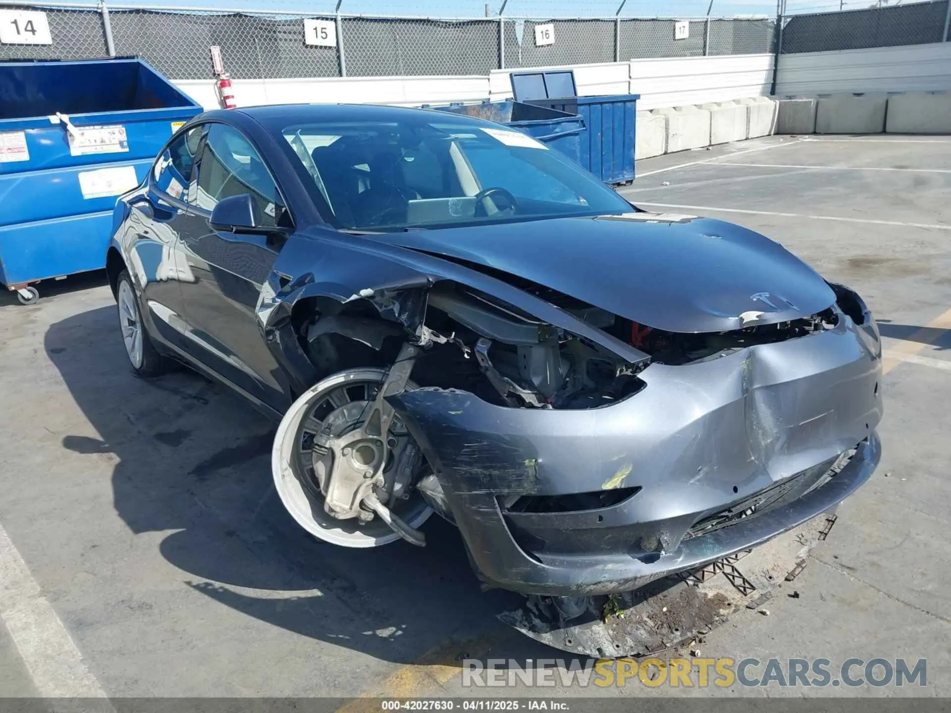 6 Фотография поврежденного автомобиля 5YJ3E1EA1NF142713 TESLA MODEL 3 2022