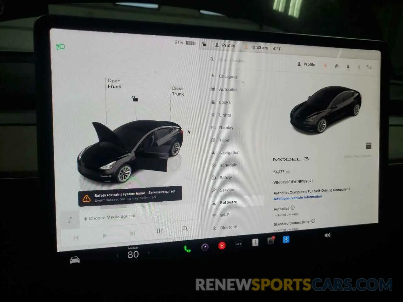 9 Photograph of a damaged car 5YJ3E1EA1NF189871 TESLA MODEL 3 2022