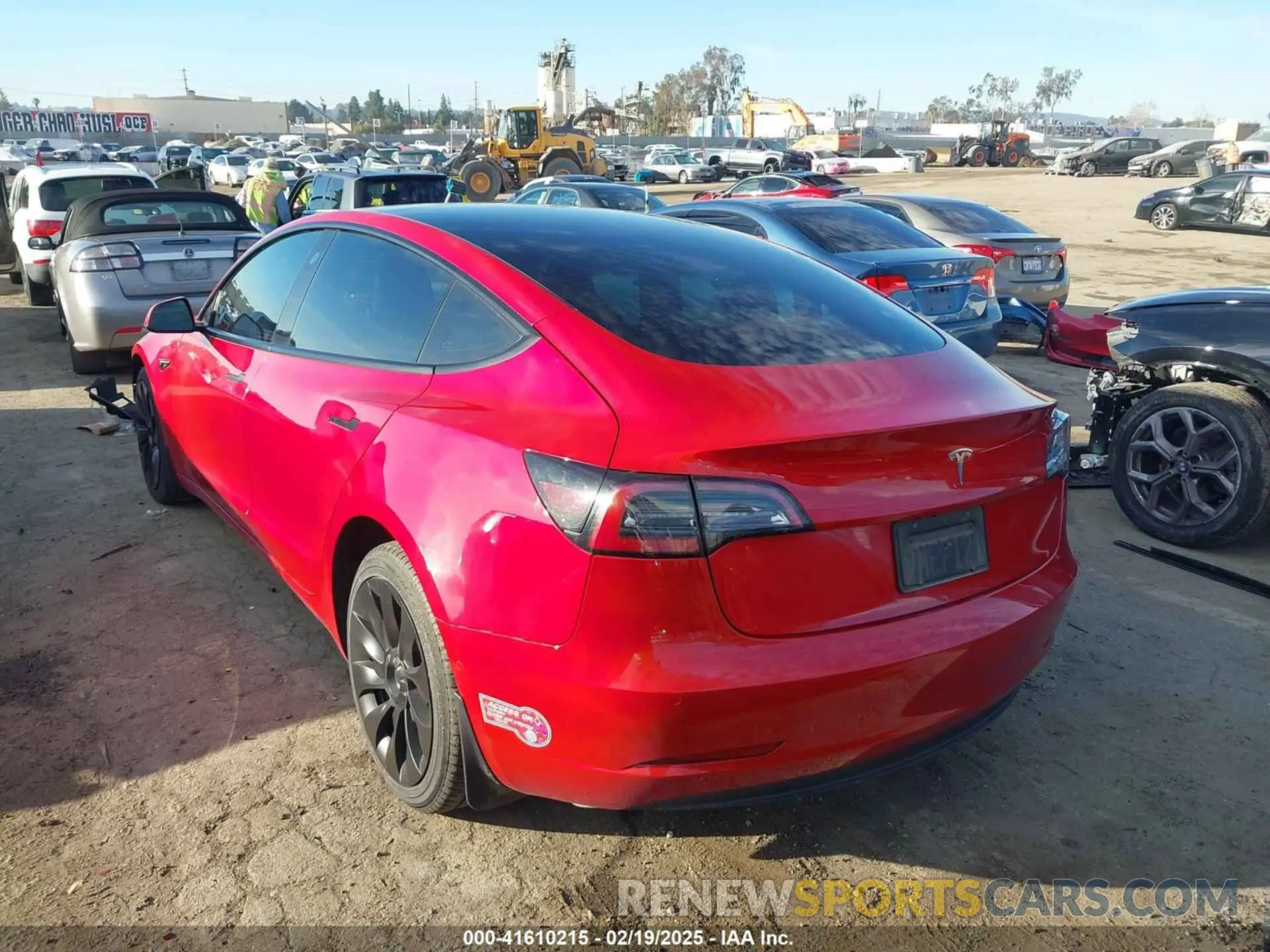 3 Photograph of a damaged car 5YJ3E1EA1NF288903 TESLA MODEL 3 2022