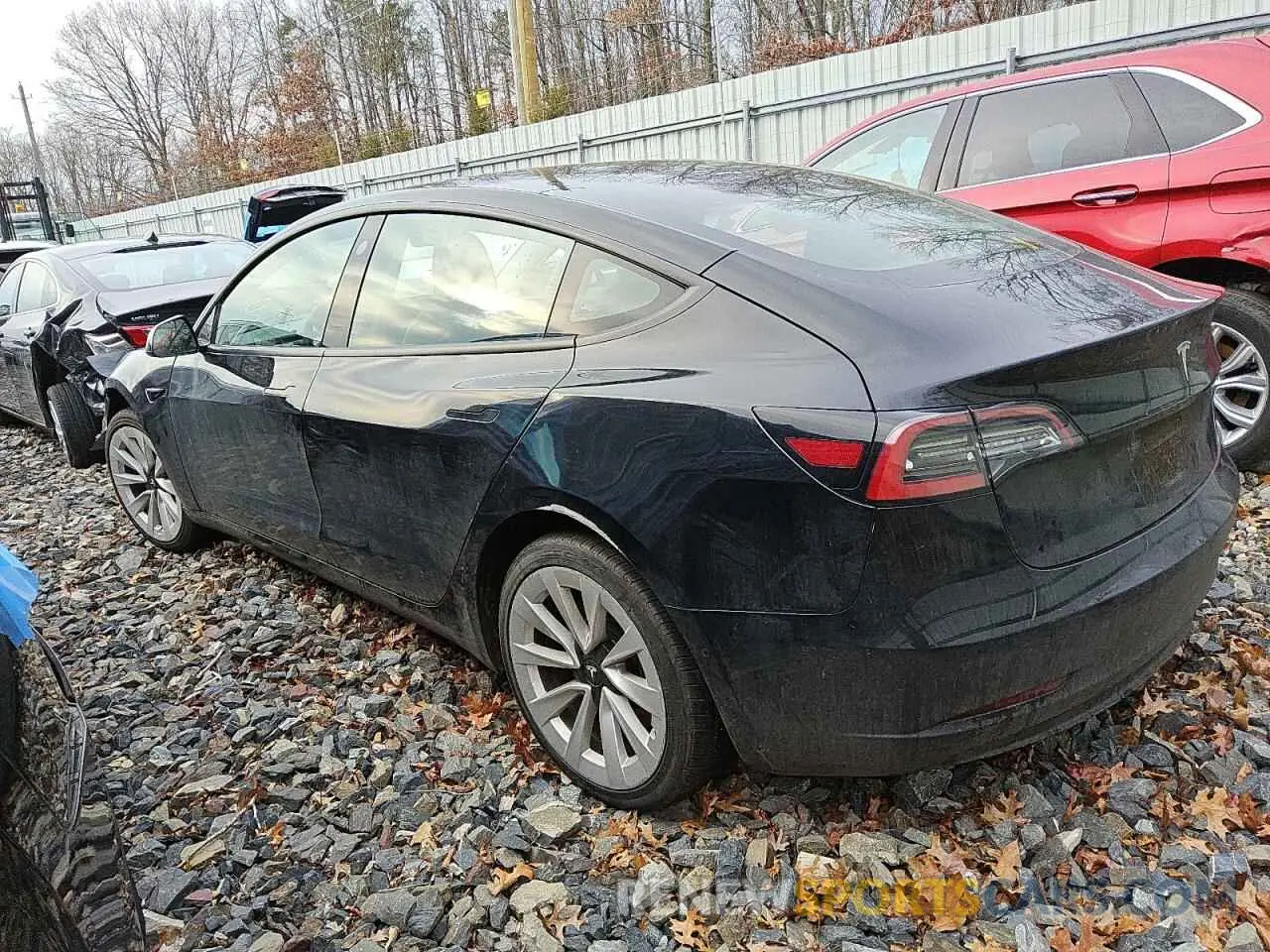 2 Photograph of a damaged car 5YJ3E1EA1NF290361 TESLA MODEL 3 2022