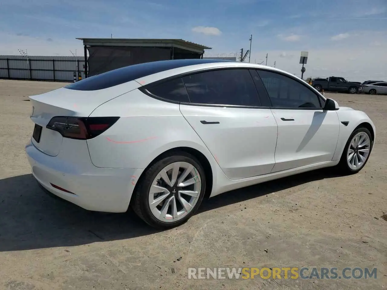 3 Photograph of a damaged car 5YJ3E1EA1NF303660 TESLA MODEL 3 2022