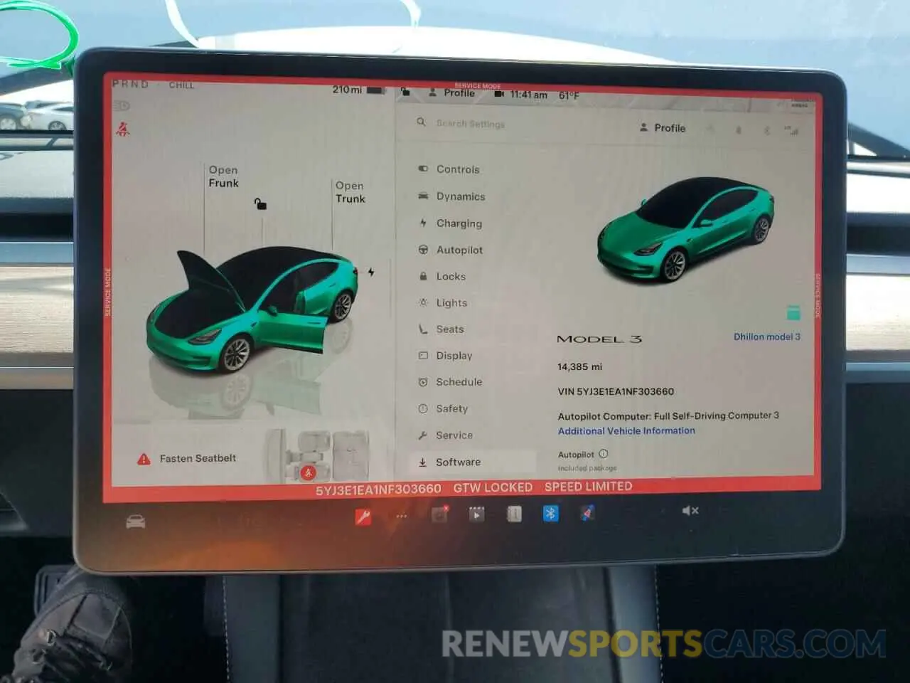 9 Photograph of a damaged car 5YJ3E1EA1NF303660 TESLA MODEL 3 2022