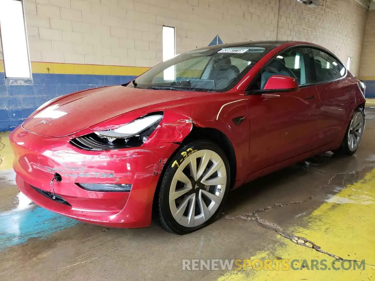 1 Фотография поврежденного автомобиля 5YJ3E1EA1NF303965 TESLA MODEL 3 2022