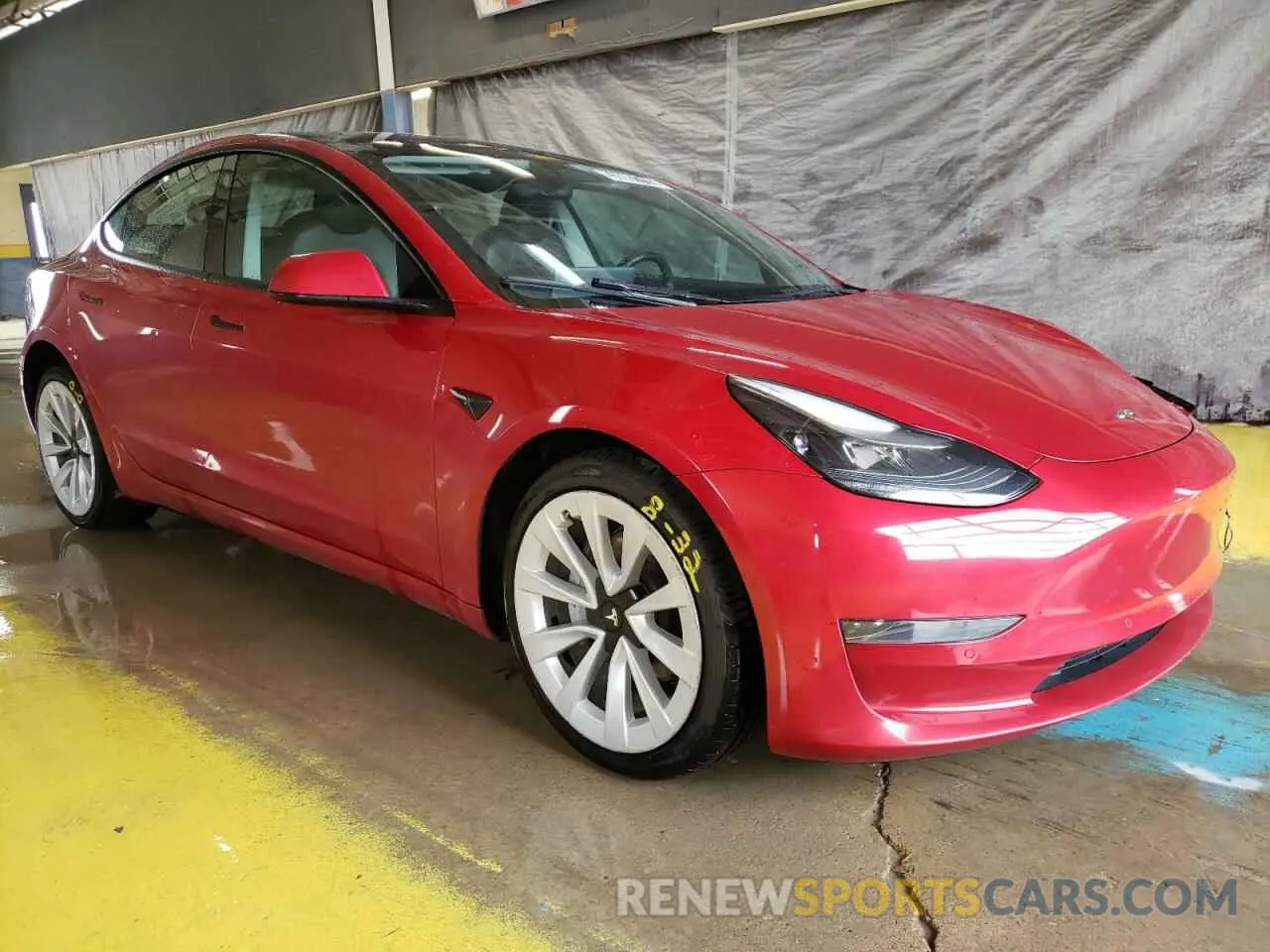 4 Фотография поврежденного автомобиля 5YJ3E1EA1NF303965 TESLA MODEL 3 2022