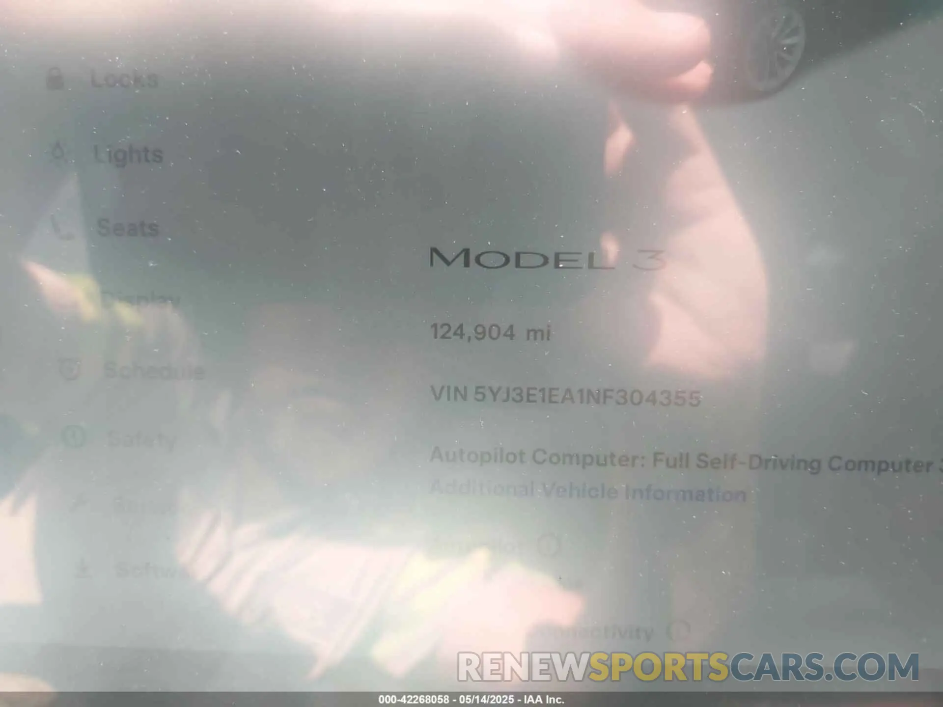 7 Фотография поврежденного автомобиля 5YJ3E1EA1NF304355 TESLA MODEL 3 2022