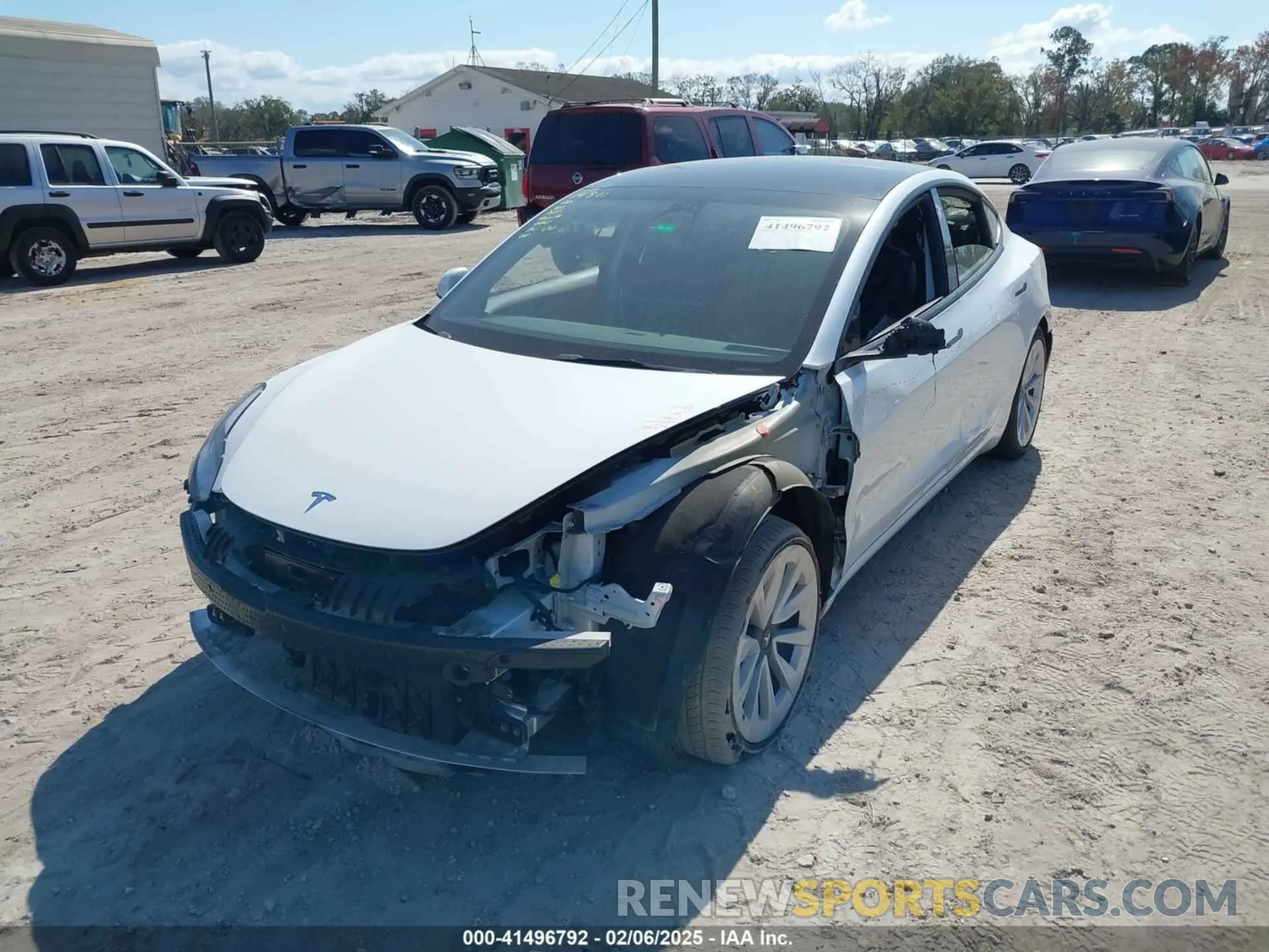 6 Photograph of a damaged car 5YJ3E1EA1NF326839 TESLA MODEL 3 2022