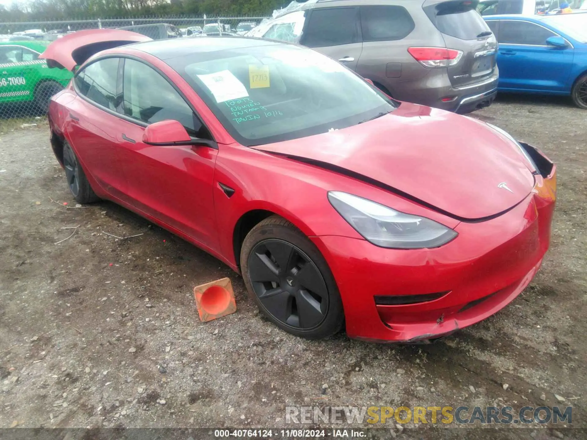 1 Photograph of a damaged car 5YJ3E1EA1NF349795 TESLA MODEL 3 2022
