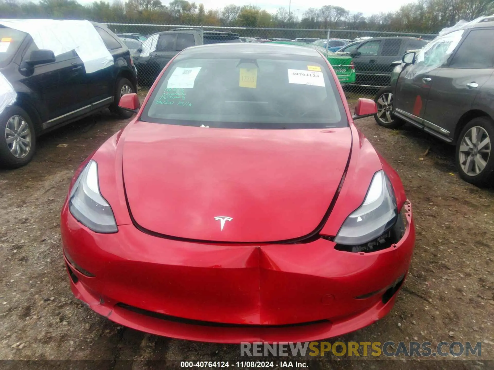 12 Photograph of a damaged car 5YJ3E1EA1NF349795 TESLA MODEL 3 2022