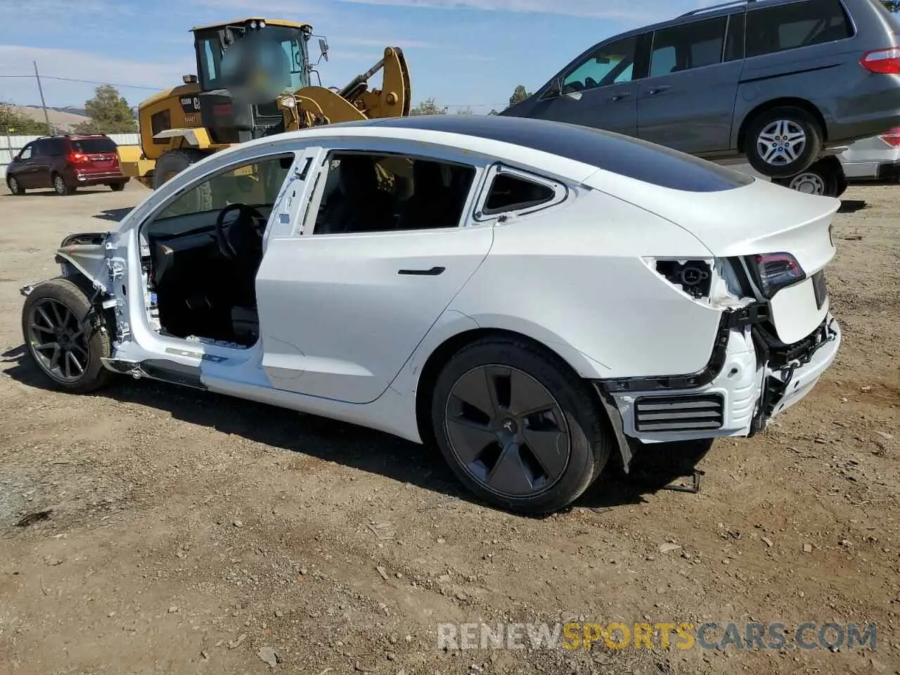 2 Фотография поврежденного автомобиля 5YJ3E1EA1NF358755 TESLA MODEL 3 2022