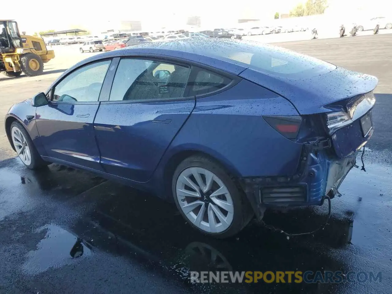 2 Photograph of a damaged car 5YJ3E1EA1NF370467 TESLA MODEL 3 2022