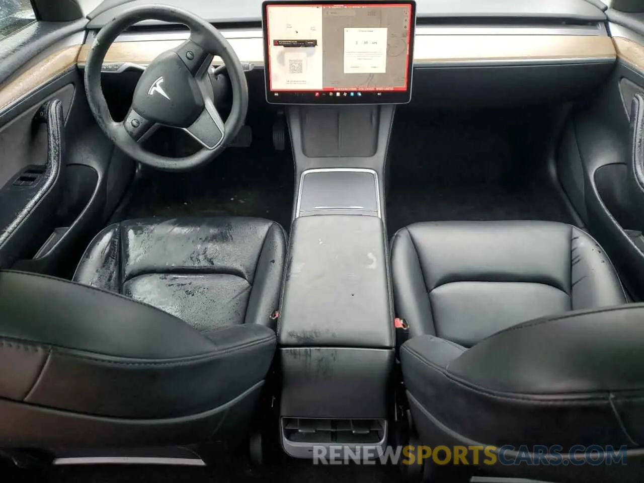 8 Photograph of a damaged car 5YJ3E1EA1NF371585 TESLA MODEL 3 2022