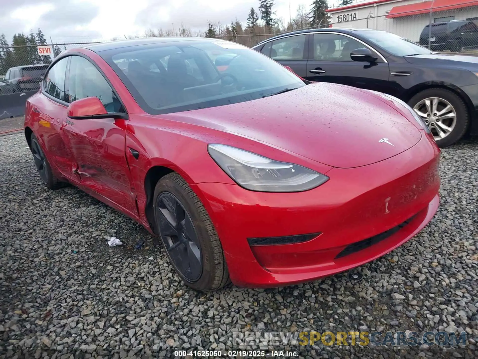 1 Photograph of a damaged car 5YJ3E1EA2NF133745 TESLA MODEL 3 2022