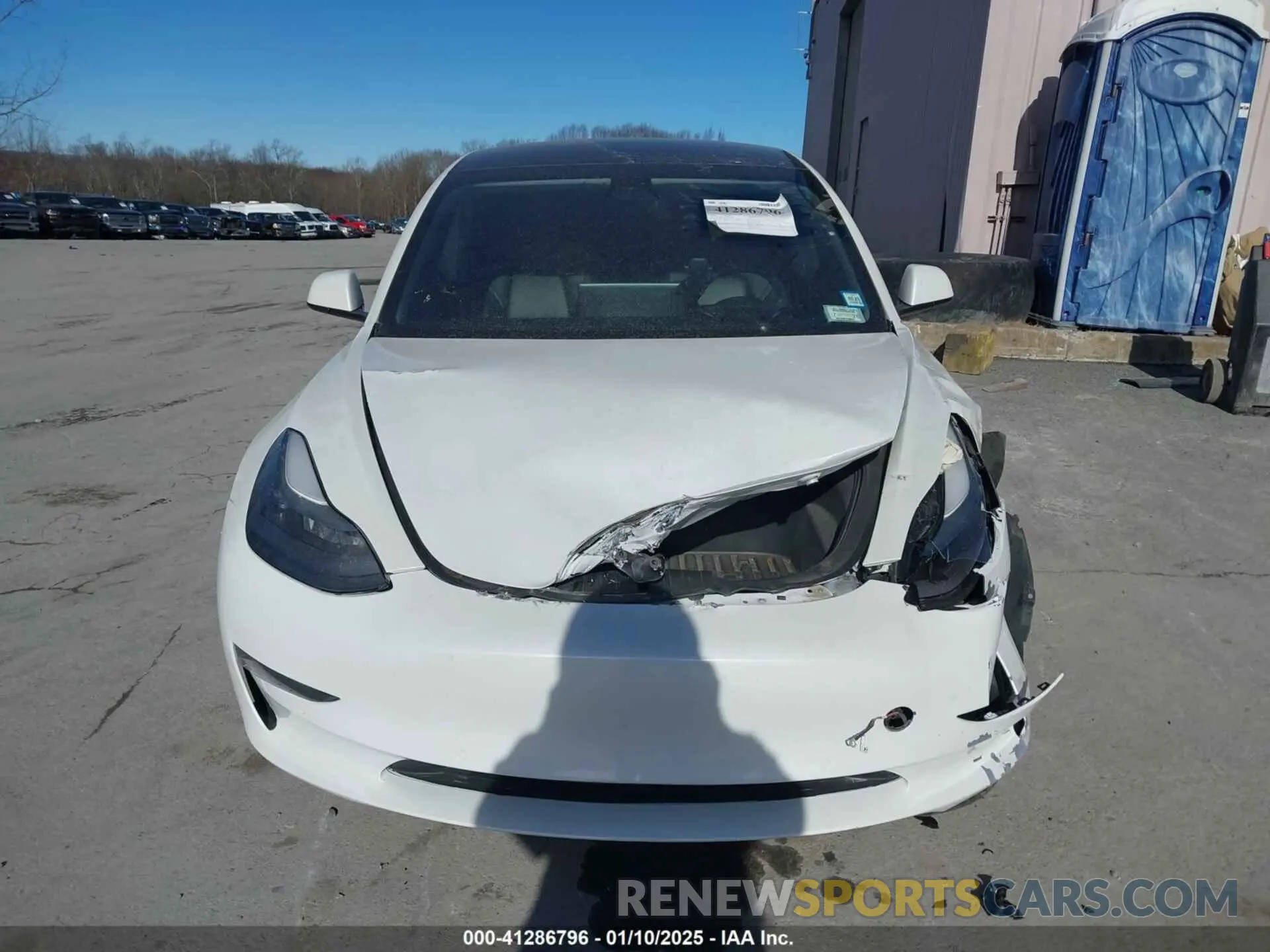 12 Photograph of a damaged car 5YJ3E1EA2NF154885 TESLA MODEL 3 2022