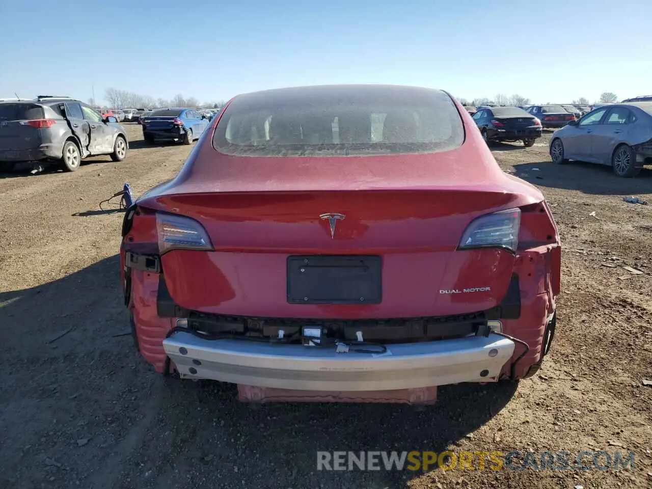 6 Photograph of a damaged car 5YJ3E1EA2NF185392 TESLA MODEL 3 2022