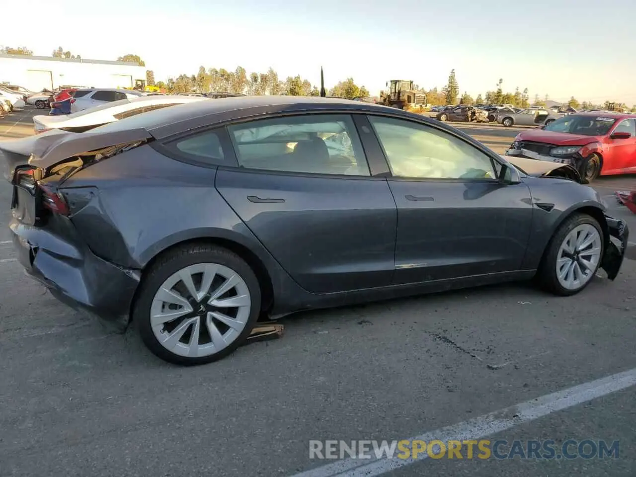 3 Photograph of a damaged car 5YJ3E1EA2NF189314 TESLA MODEL 3 2022