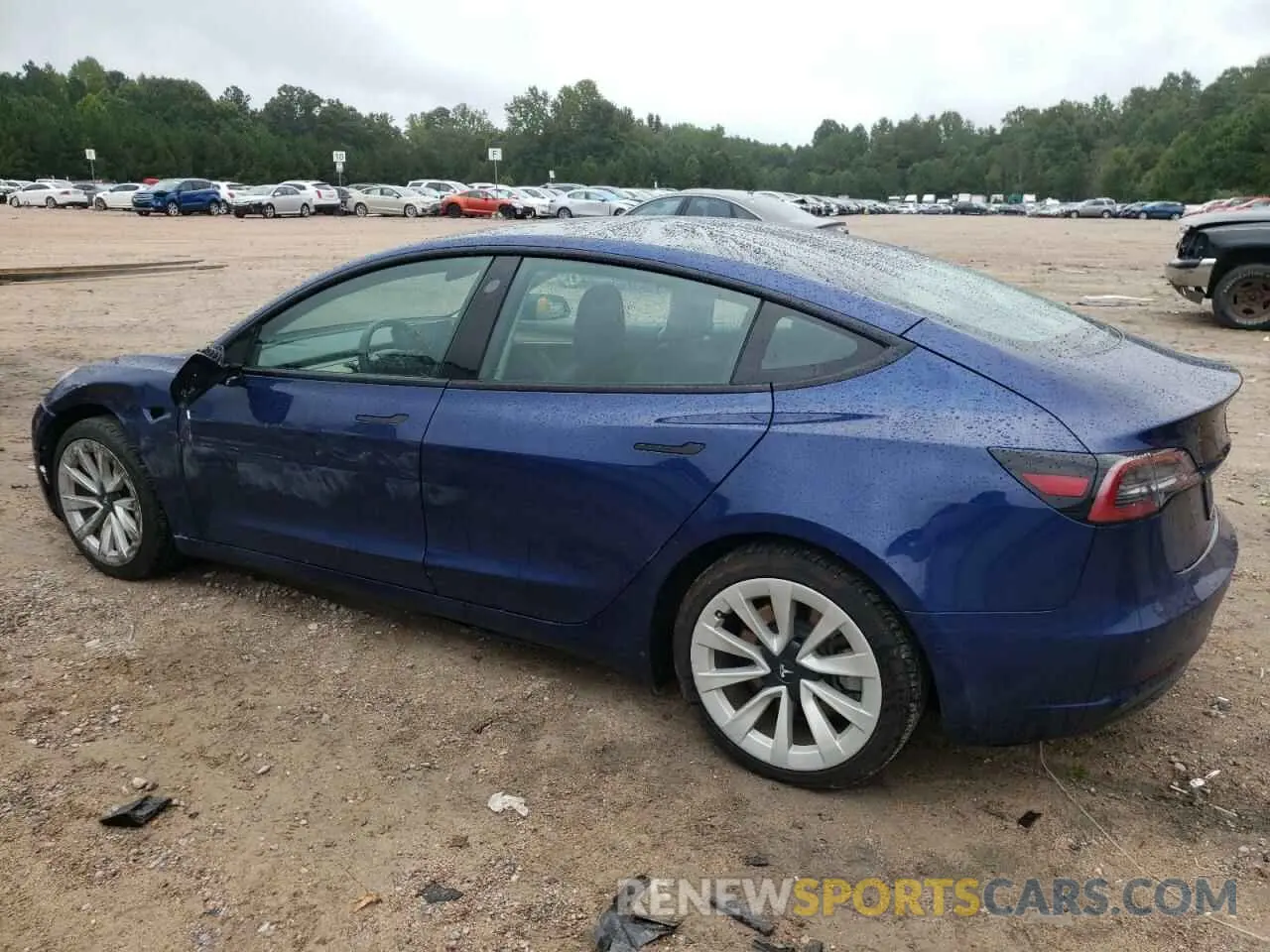 2 Photograph of a damaged car 5YJ3E1EA2NF190284 TESLA MODEL 3 2022