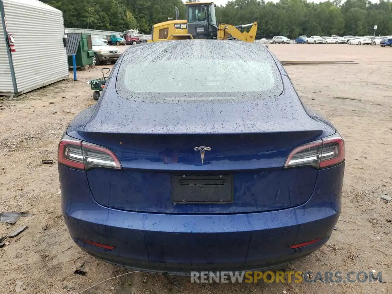 6 Photograph of a damaged car 5YJ3E1EA2NF190284 TESLA MODEL 3 2022