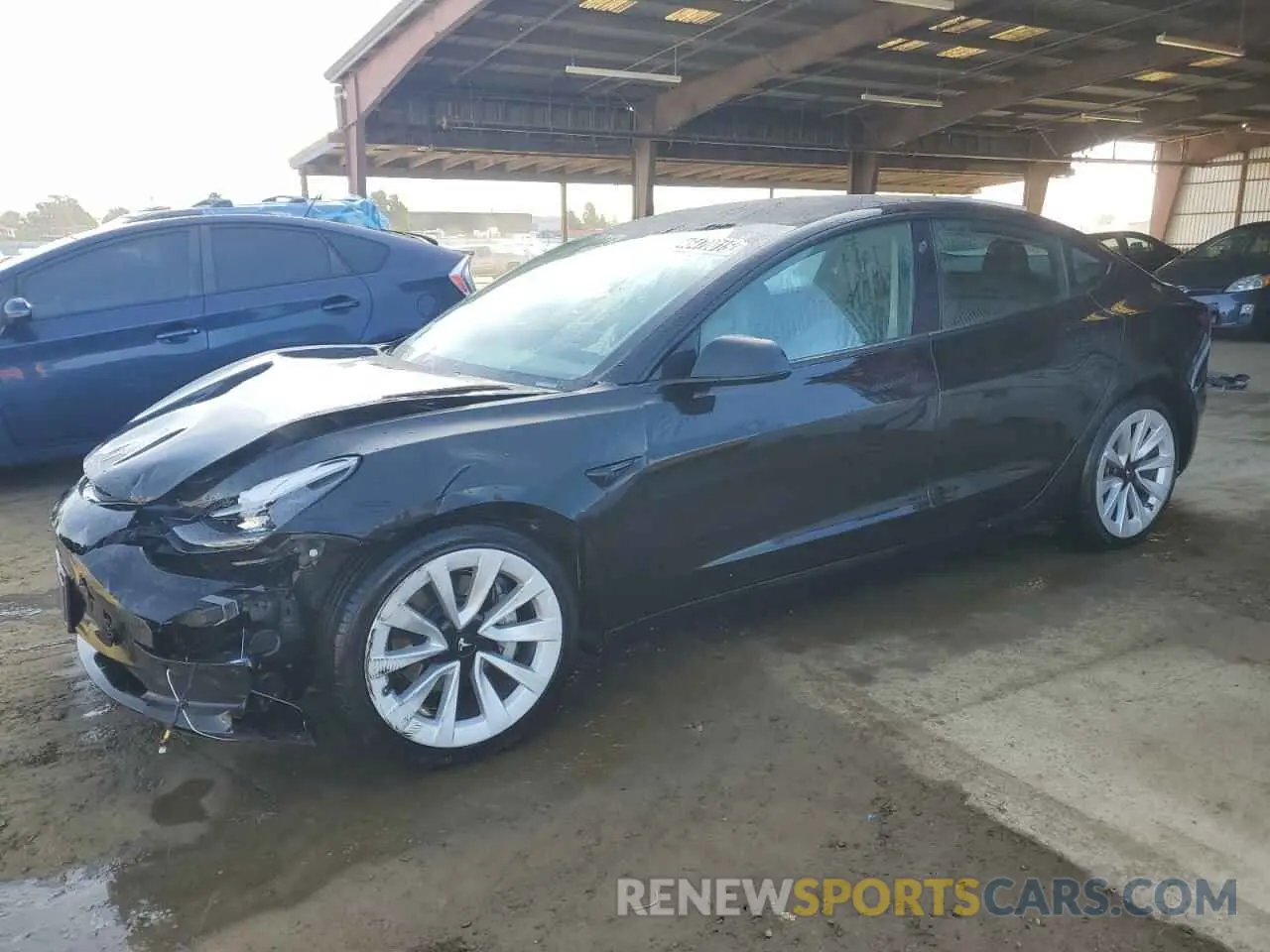 1 Photograph of a damaged car 5YJ3E1EA2NF190723 TESLA MODEL 3 2022