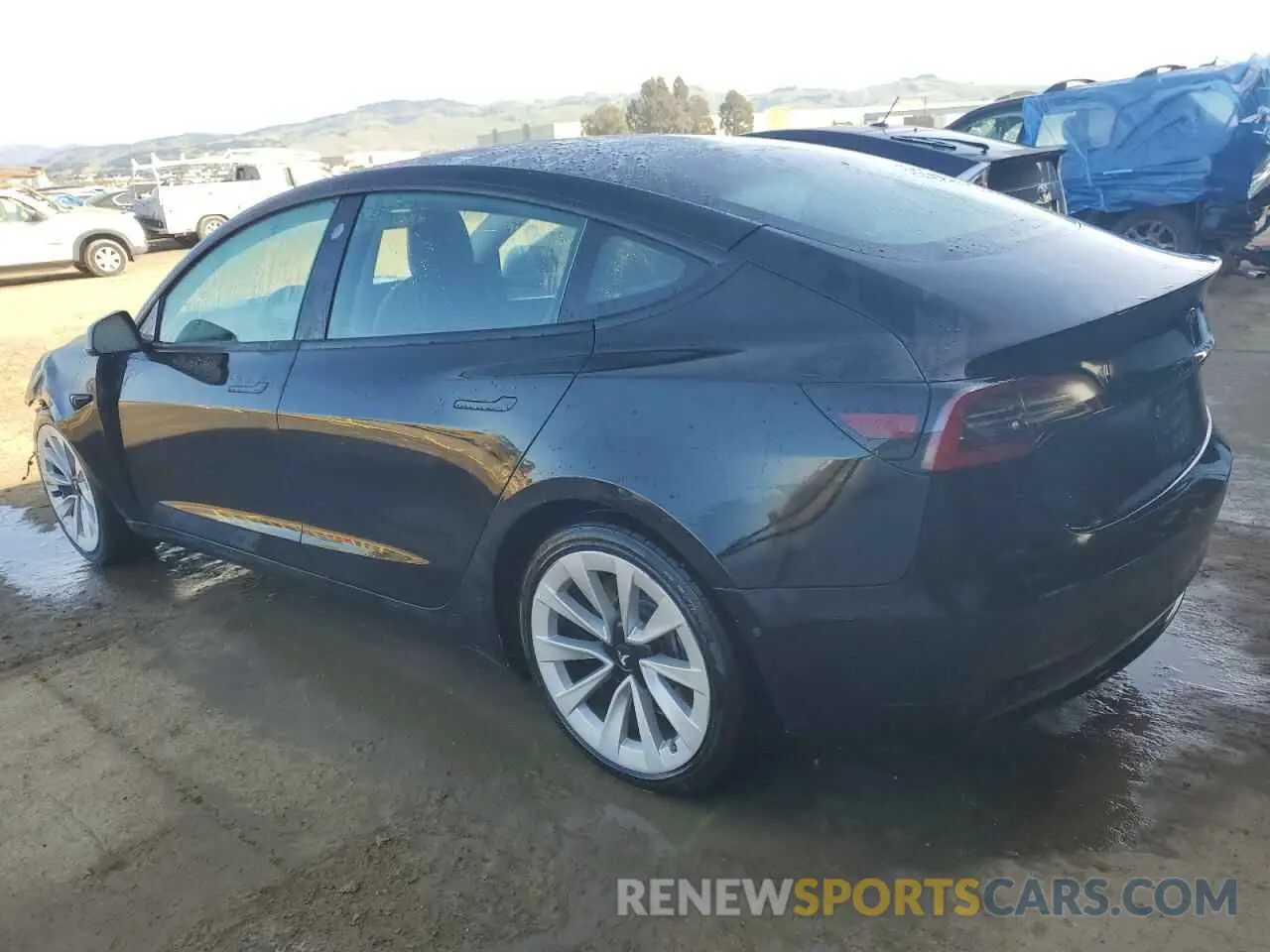 2 Photograph of a damaged car 5YJ3E1EA2NF190723 TESLA MODEL 3 2022