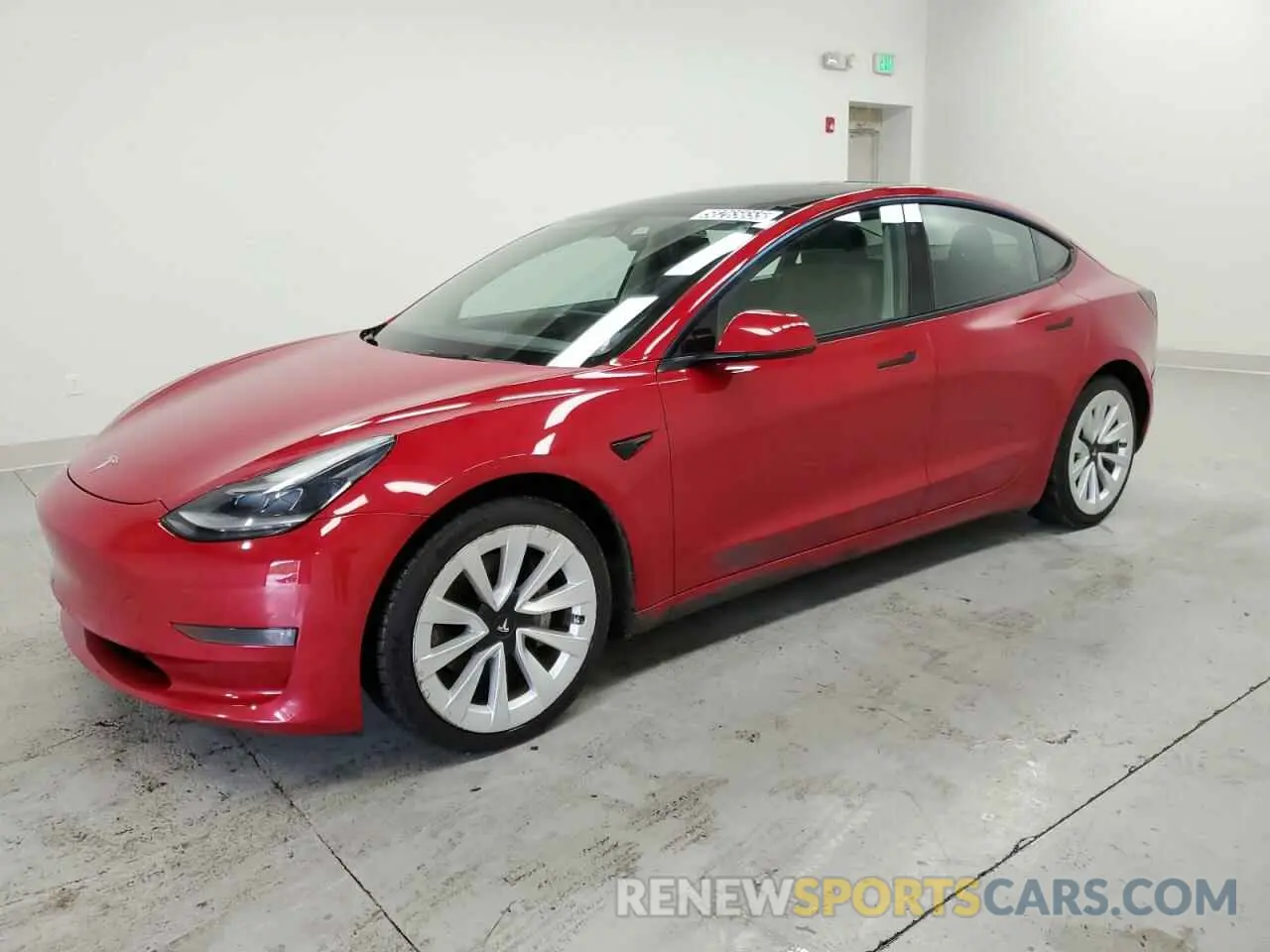 1 Photograph of a damaged car 5YJ3E1EA2NF191399 TESLA MODEL 3 2022
