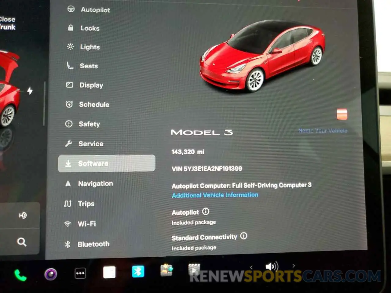 9 Photograph of a damaged car 5YJ3E1EA2NF191399 TESLA MODEL 3 2022