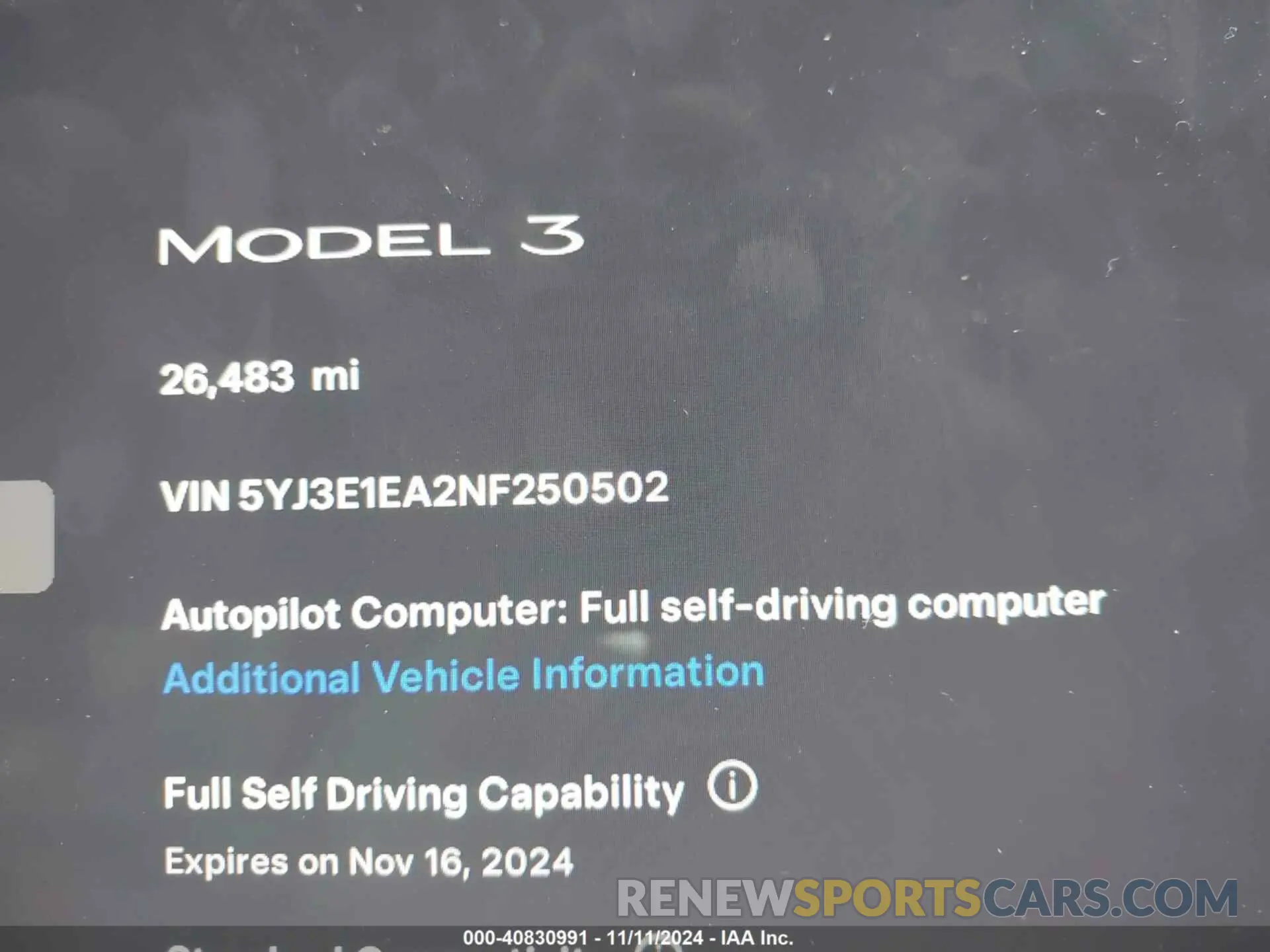 7 Photograph of a damaged car 5YJ3E1EA2NF250502 TESLA MODEL 3 2022