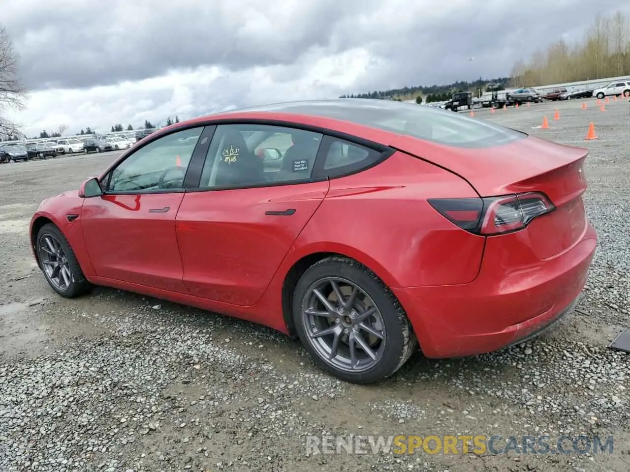 2 Photograph of a damaged car 5YJ3E1EA2NF288845 TESLA MODEL 3 2022