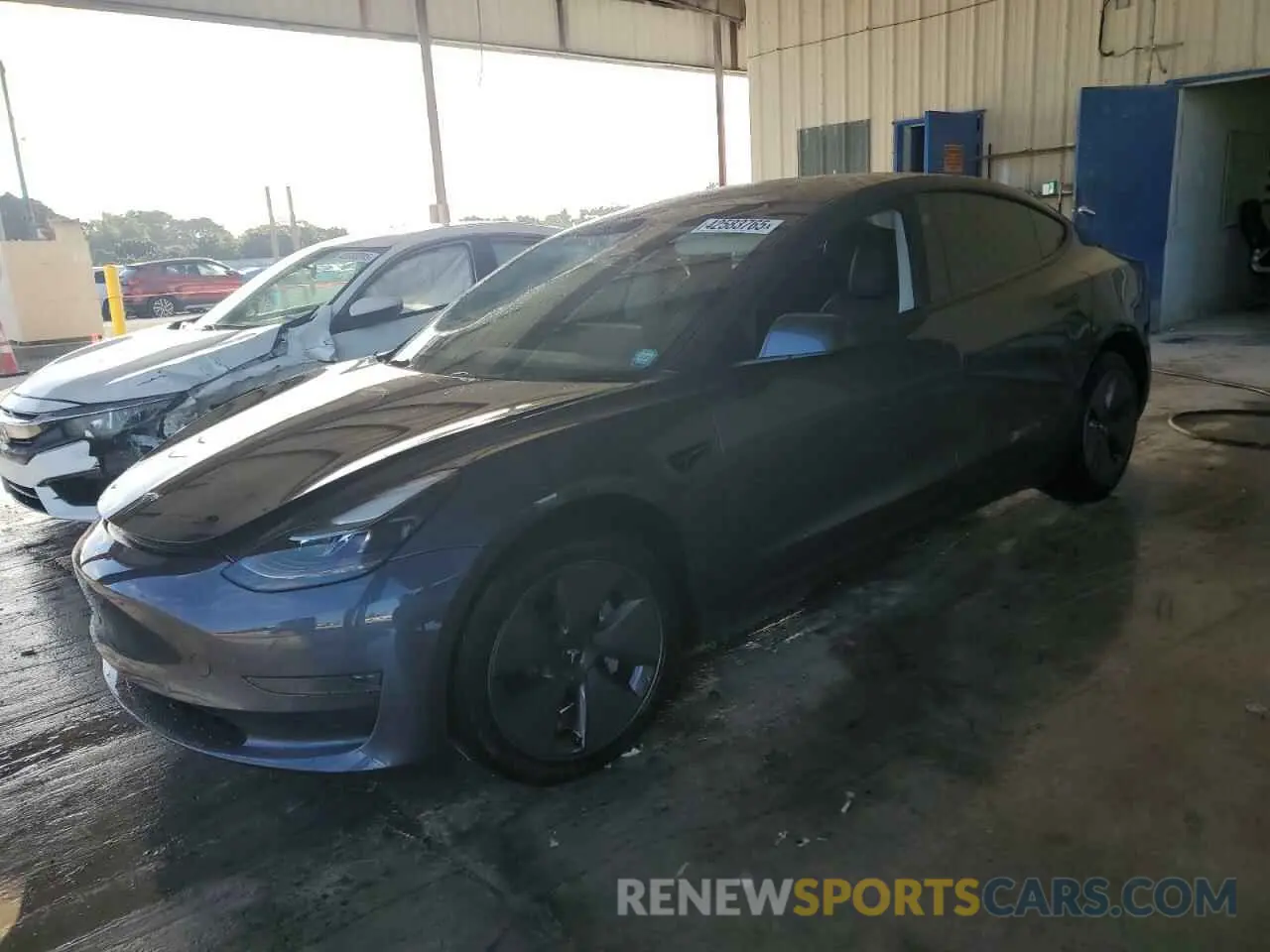1 Photograph of a damaged car 5YJ3E1EA2NF332293 TESLA MODEL 3 2022