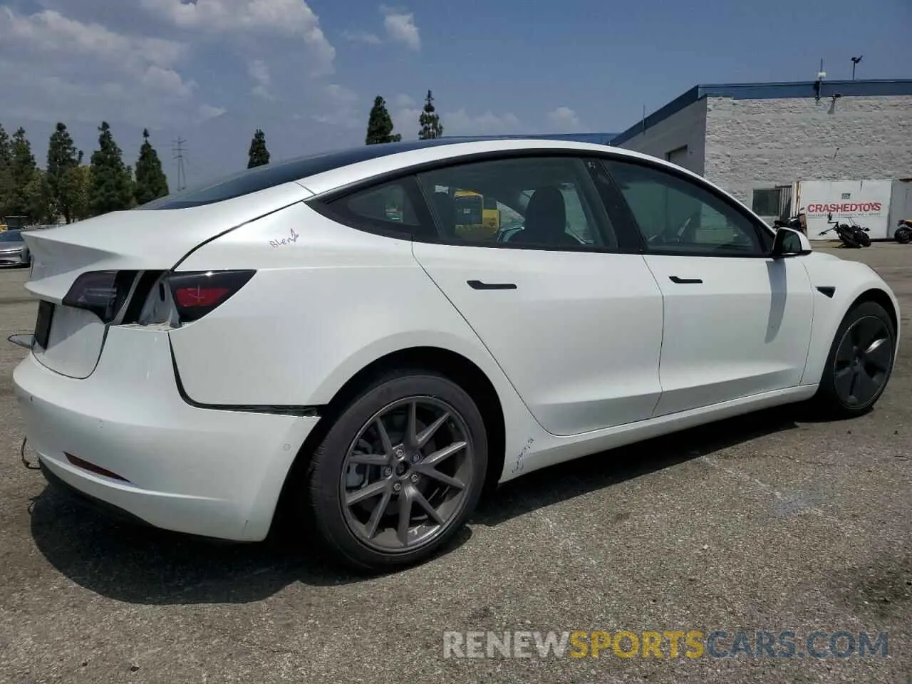 3 Фотография поврежденного автомобиля 5YJ3E1EA2NF345366 TESLA MODEL 3 2022