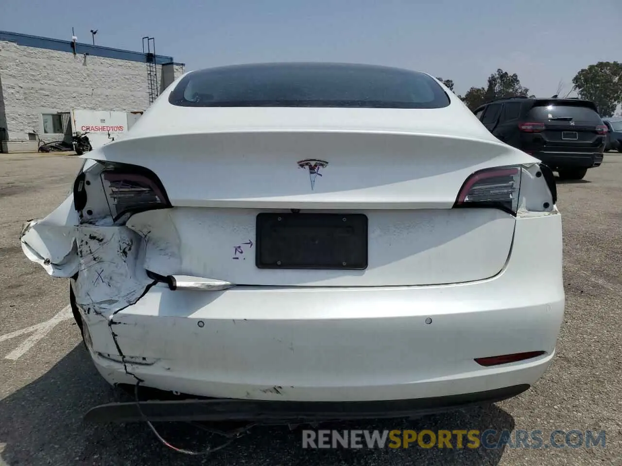 6 Фотография поврежденного автомобиля 5YJ3E1EA2NF345366 TESLA MODEL 3 2022