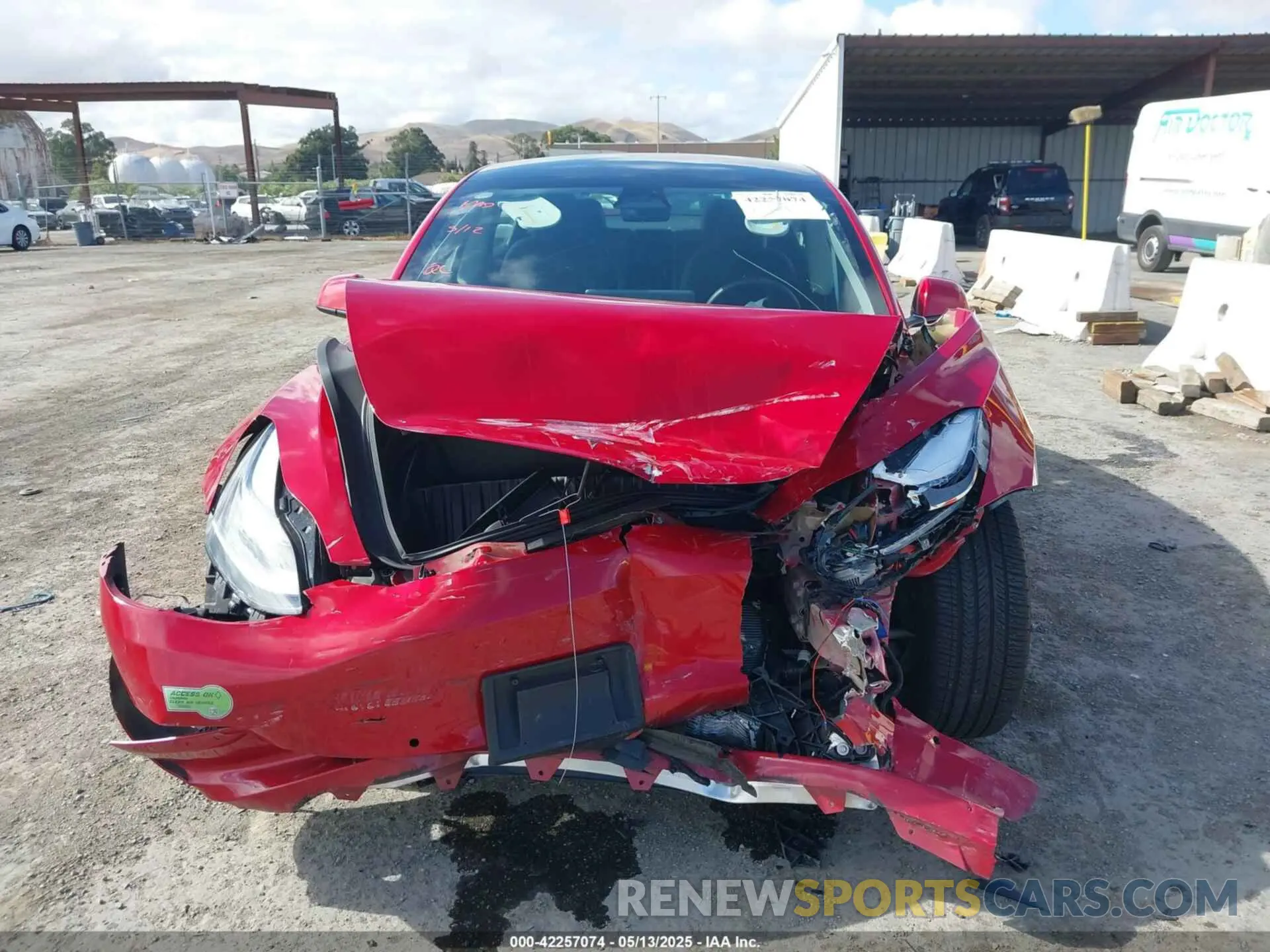 13 Photograph of a damaged car 5YJ3E1EA2NF354326 TESLA MODEL 3 2022
