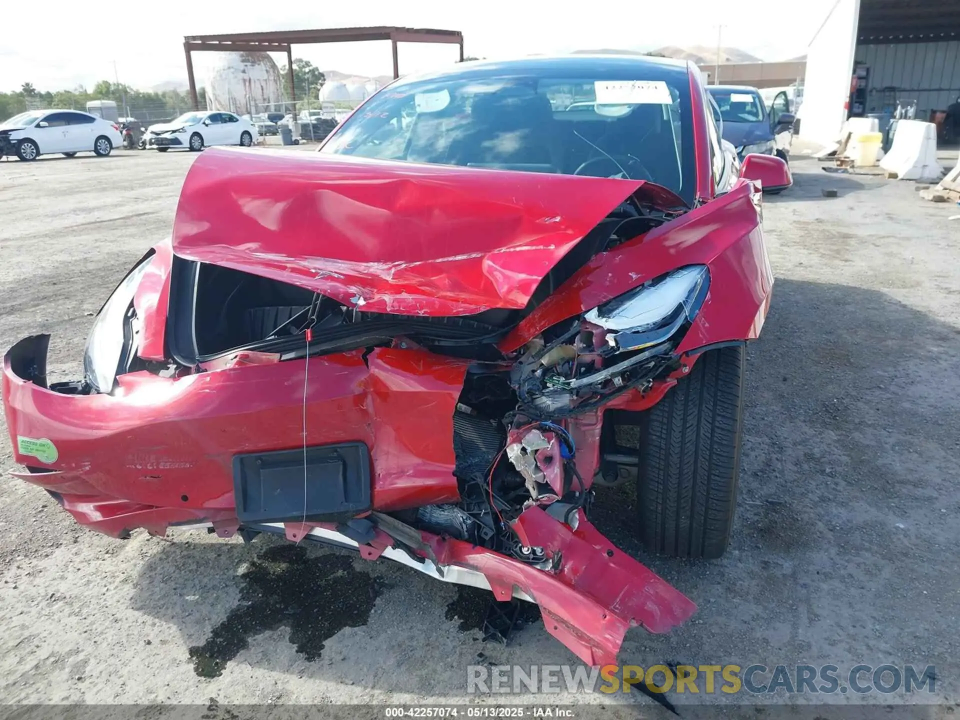 6 Photograph of a damaged car 5YJ3E1EA2NF354326 TESLA MODEL 3 2022