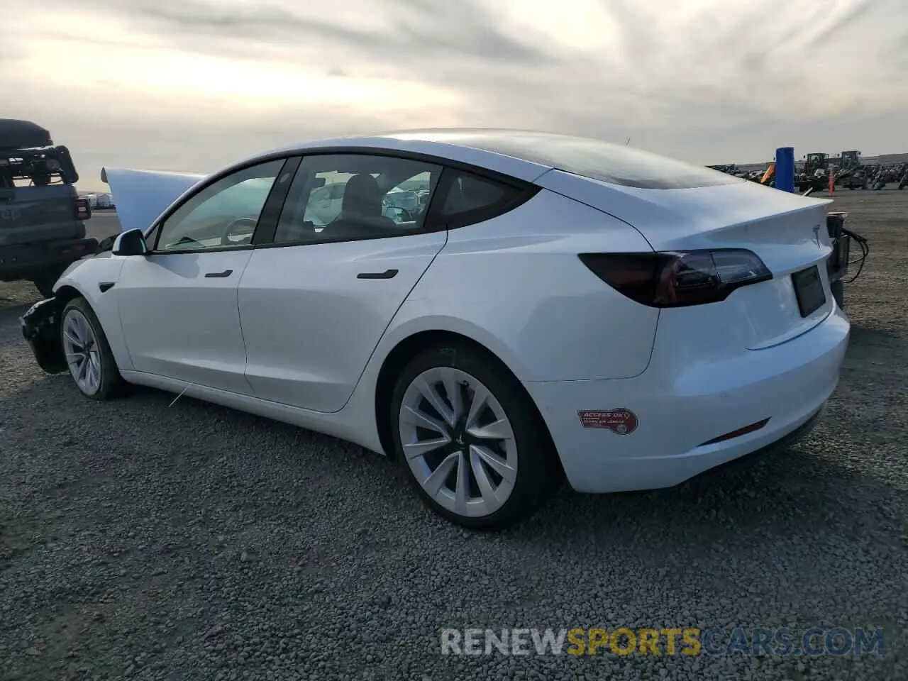 2 Photograph of a damaged car 5YJ3E1EA2NF360238 TESLA MODEL 3 2022