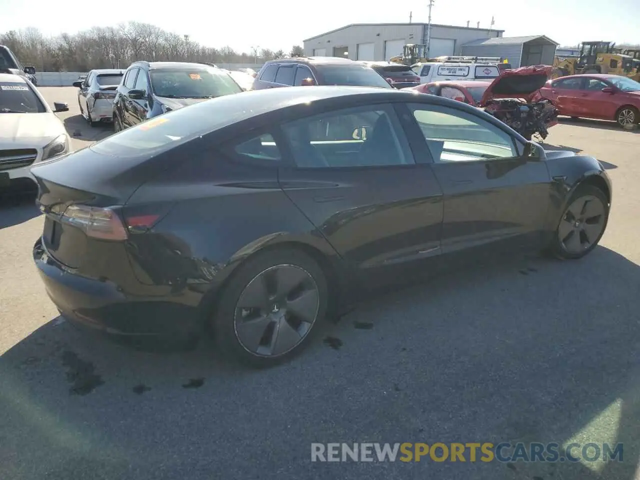 3 Photograph of a damaged car 5YJ3E1EA2NF370199 TESLA MODEL 3 2022