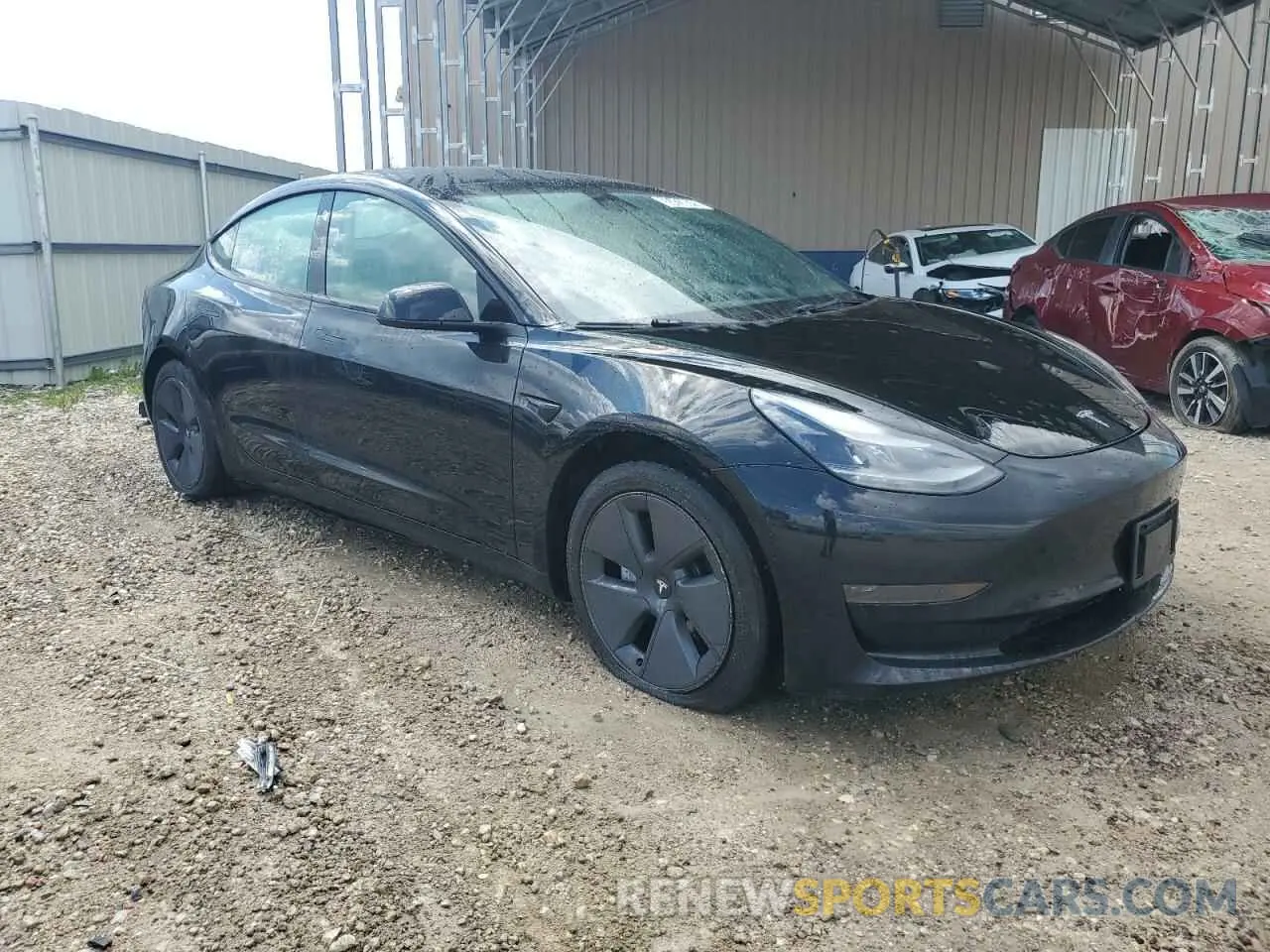 4 Фотография поврежденного автомобиля 5YJ3E1EA2NF370204 TESLA MODEL 3 2022