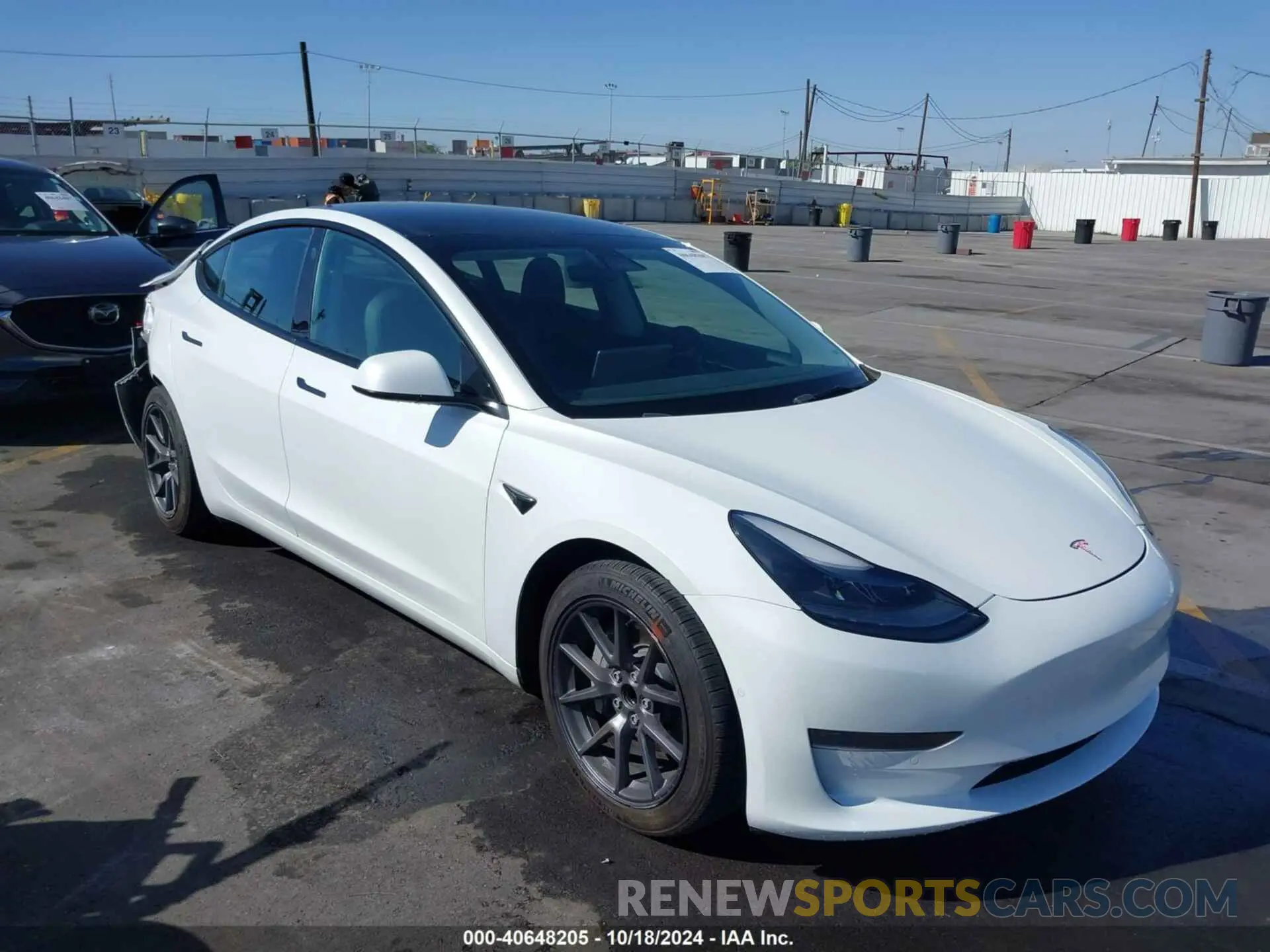 1 Photograph of a damaged car 5YJ3E1EA3NF117036 TESLA MODEL 3 2022