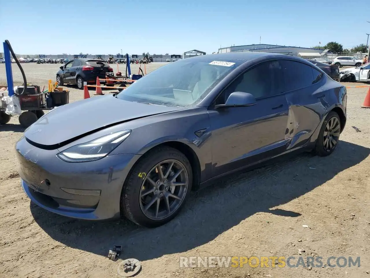 1 Photograph of a damaged car 5YJ3E1EA3NF132698 TESLA MODEL 3 2022