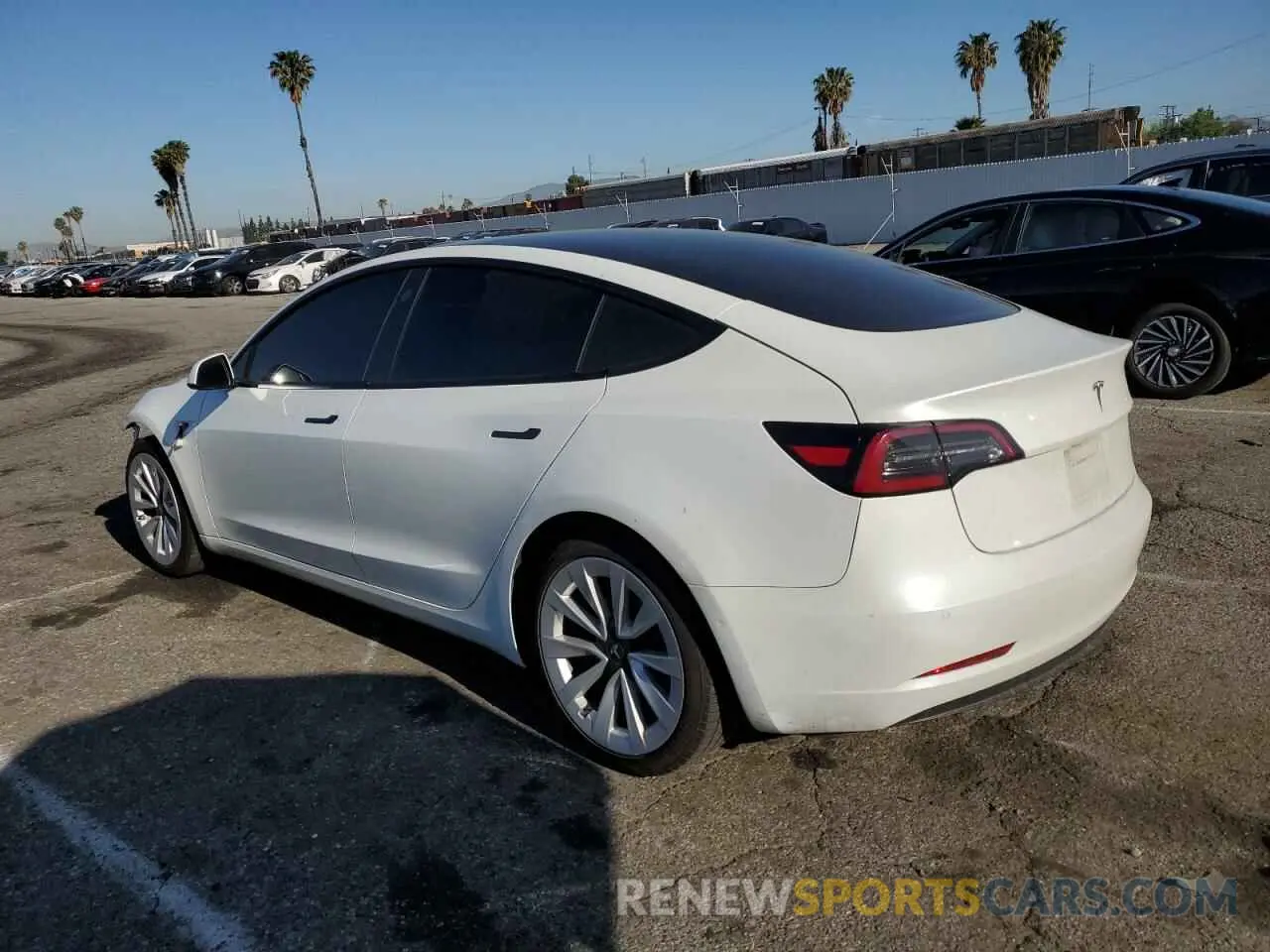 2 Photograph of a damaged car 5YJ3E1EA3NF145161 TESLA MODEL 3 2022