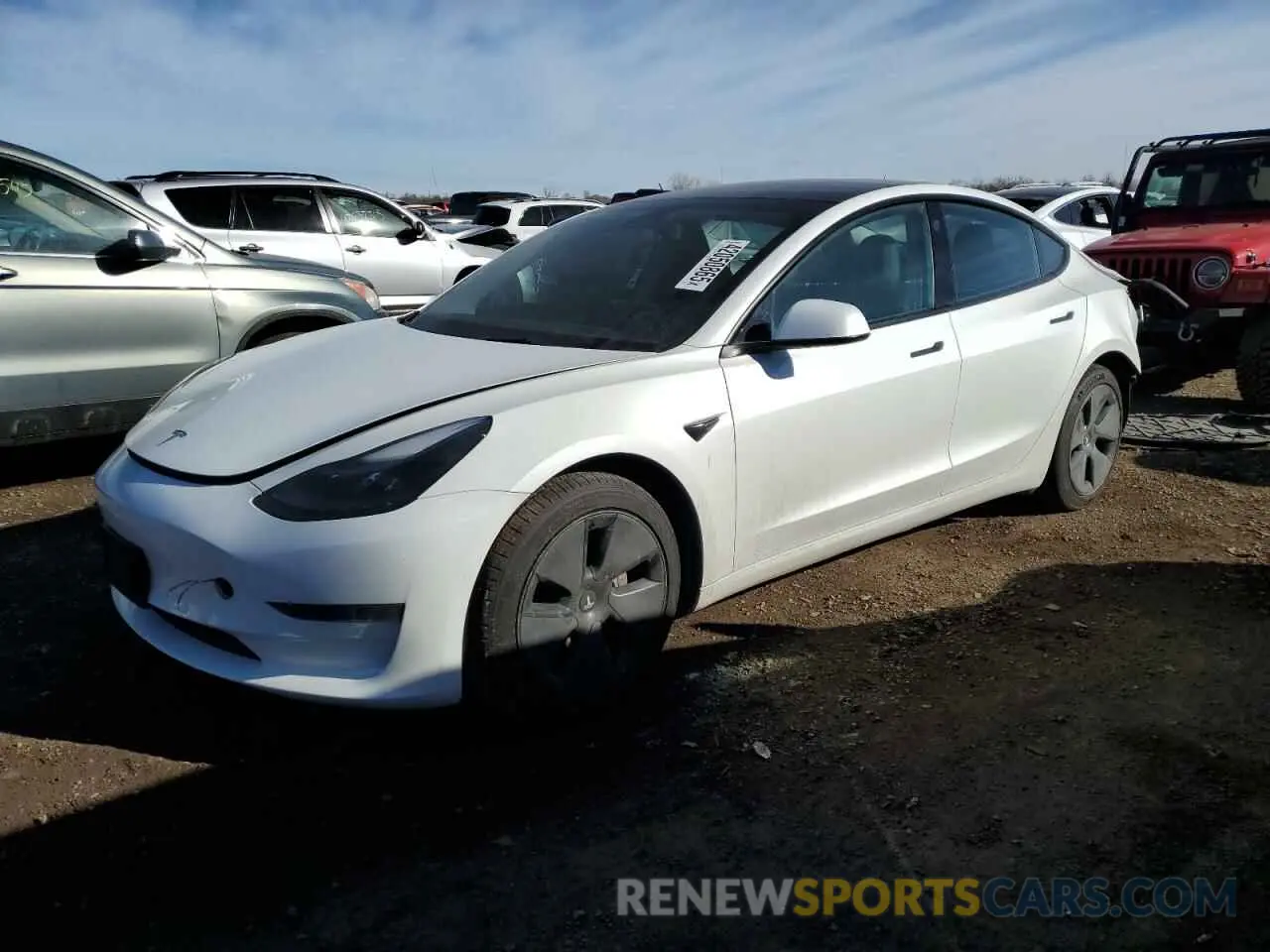 1 Фотография поврежденного автомобиля 5YJ3E1EA3NF154863 TESLA MODEL 3 2022