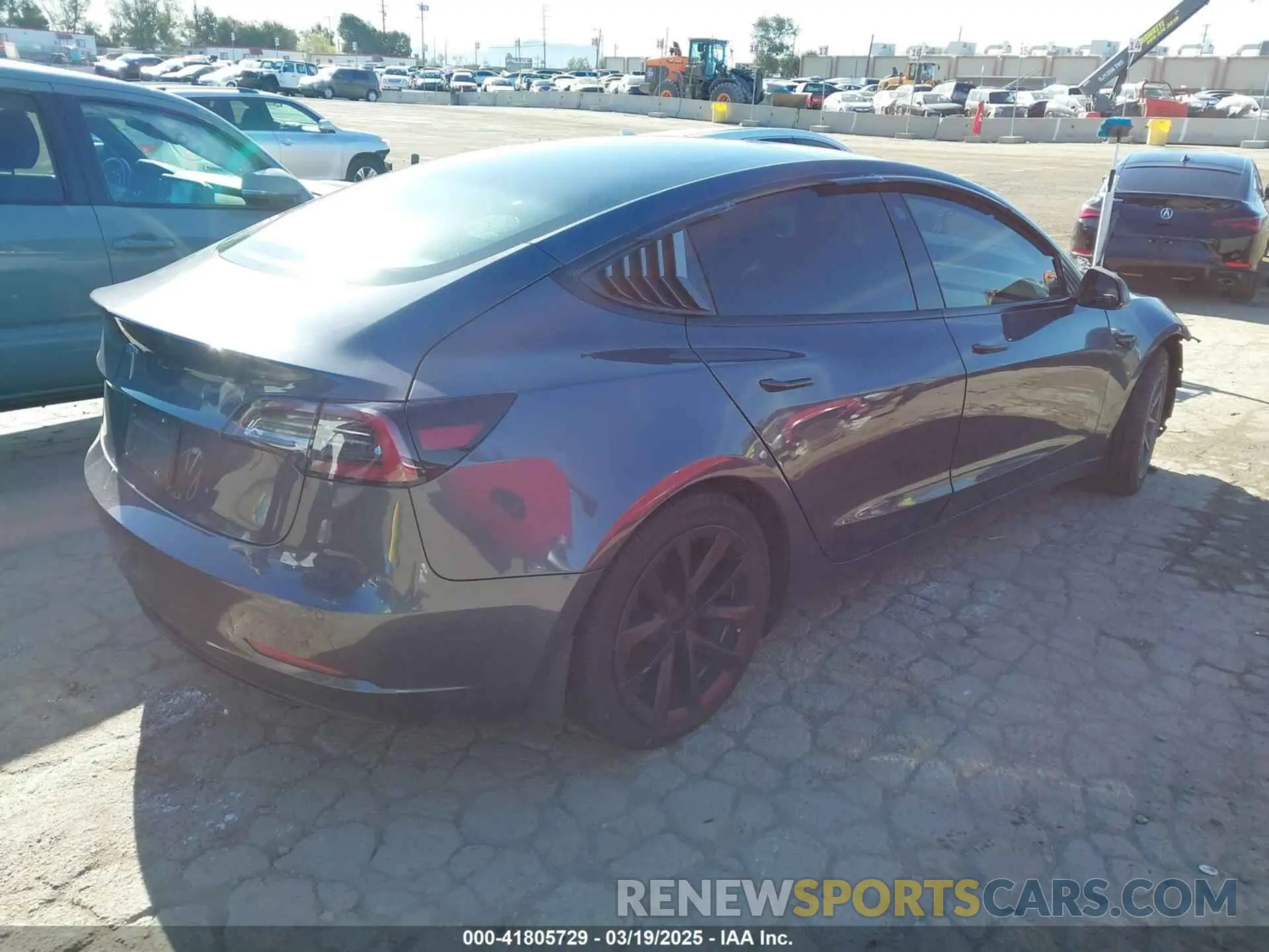 4 Photograph of a damaged car 5YJ3E1EA3NF165054 TESLA MODEL 3 2022