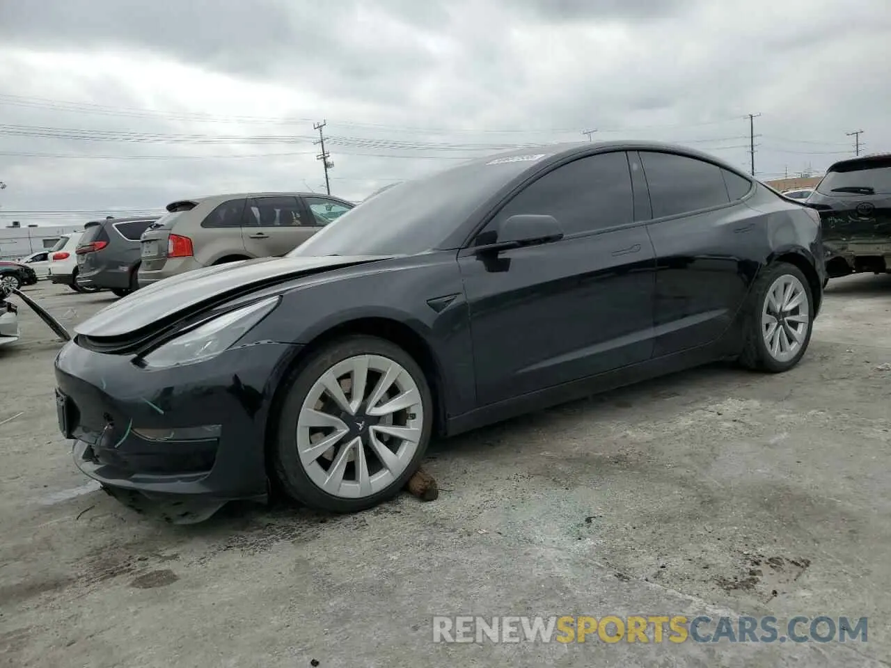 1 Photograph of a damaged car 5YJ3E1EA3NF190102 TESLA MODEL 3 2022