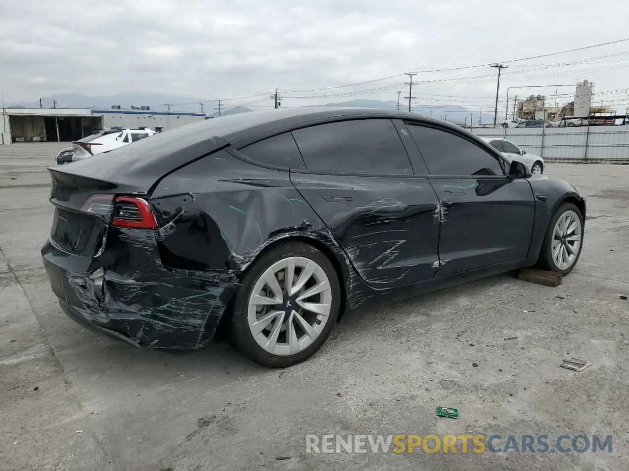 3 Photograph of a damaged car 5YJ3E1EA3NF190102 TESLA MODEL 3 2022