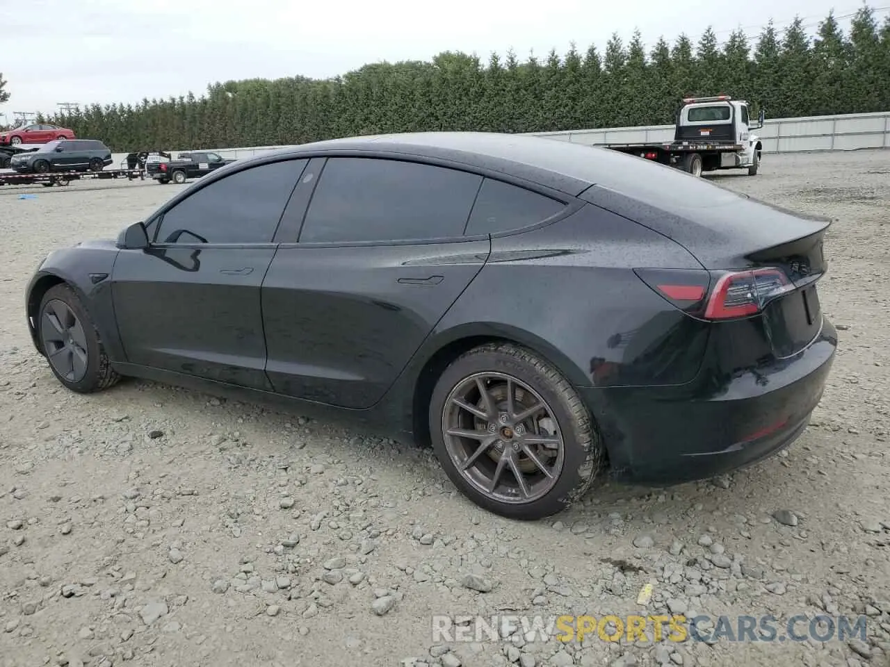 2 Photograph of a damaged car 5YJ3E1EA3NF193291 TESLA MODEL 3 2022