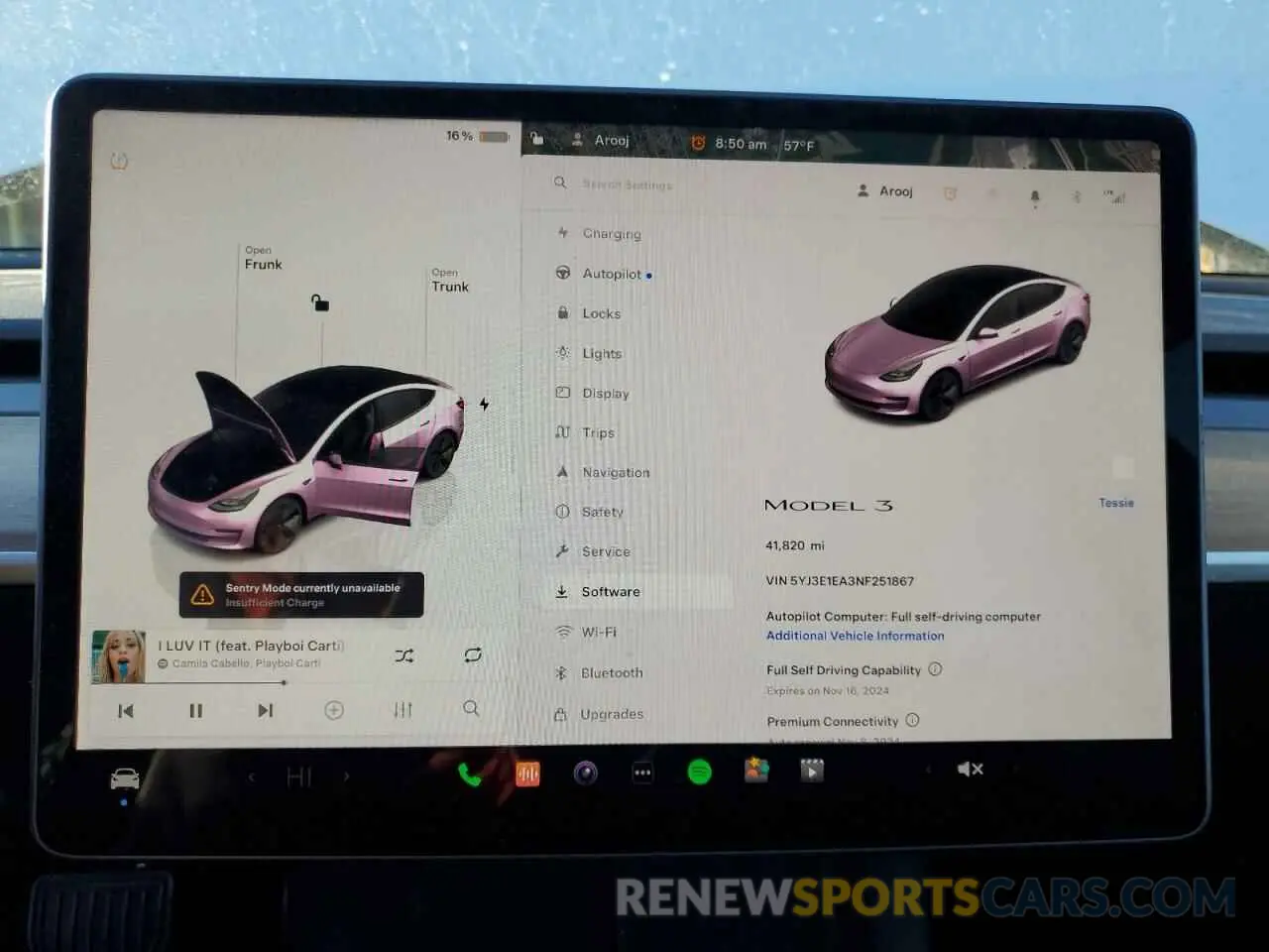 9 Photograph of a damaged car 5YJ3E1EA3NF251867 TESLA MODEL 3 2022