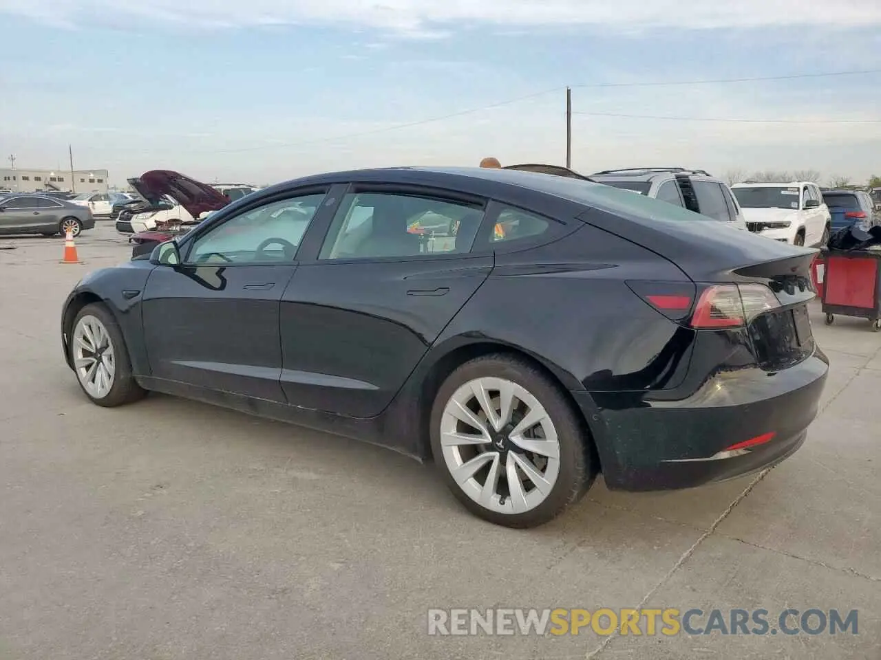 2 Фотография поврежденного автомобиля 5YJ3E1EA3NF287042 TESLA MODEL 3 2022