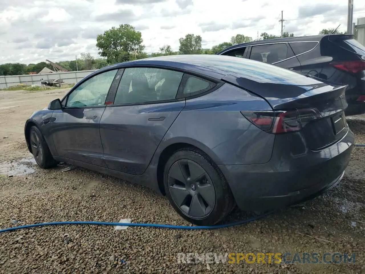 2 Photograph of a damaged car 5YJ3E1EA3NF287056 TESLA MODEL 3 2022