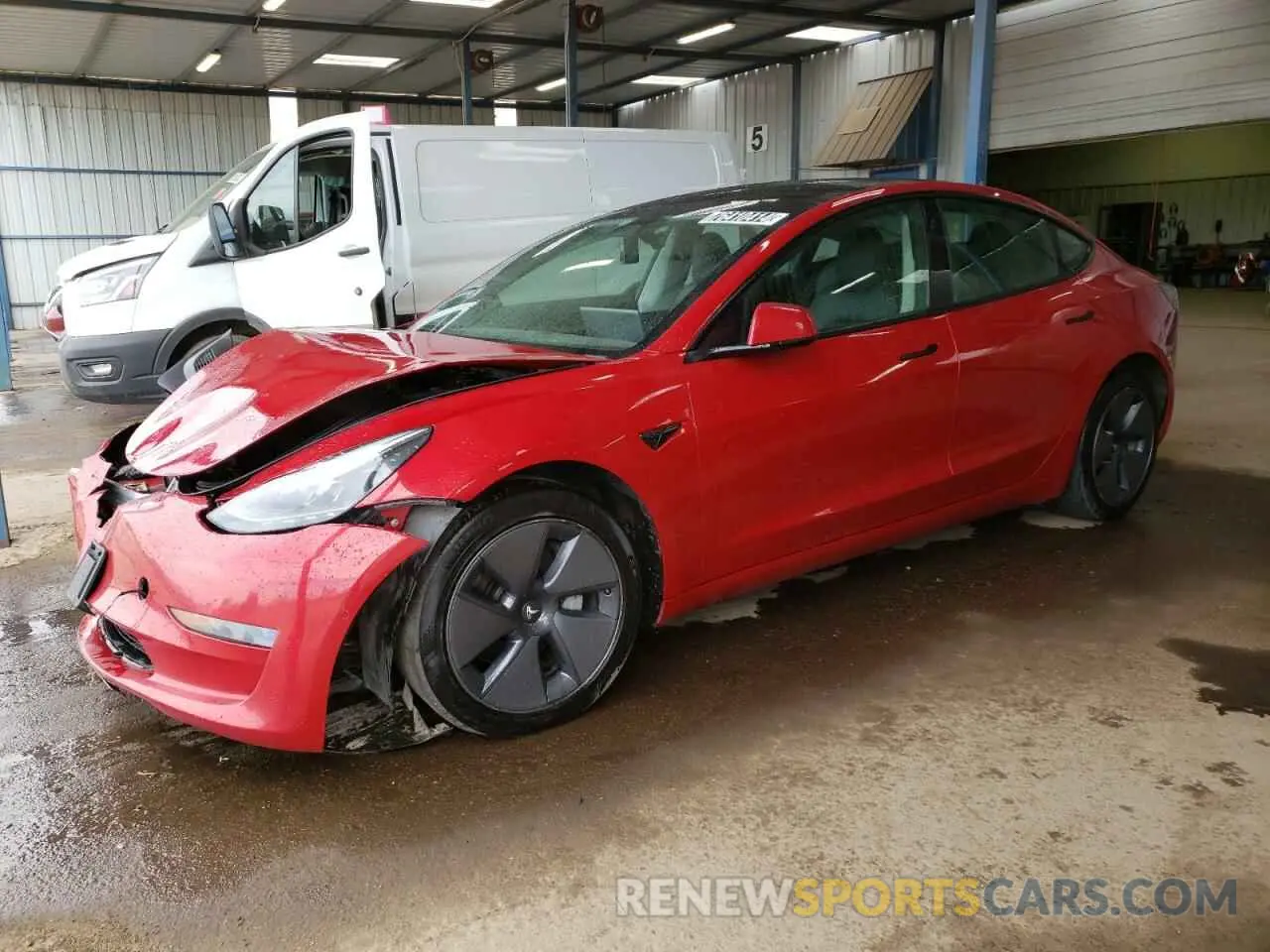 1 Фотография поврежденного автомобиля 5YJ3E1EA3NF287123 TESLA MODEL 3 2022