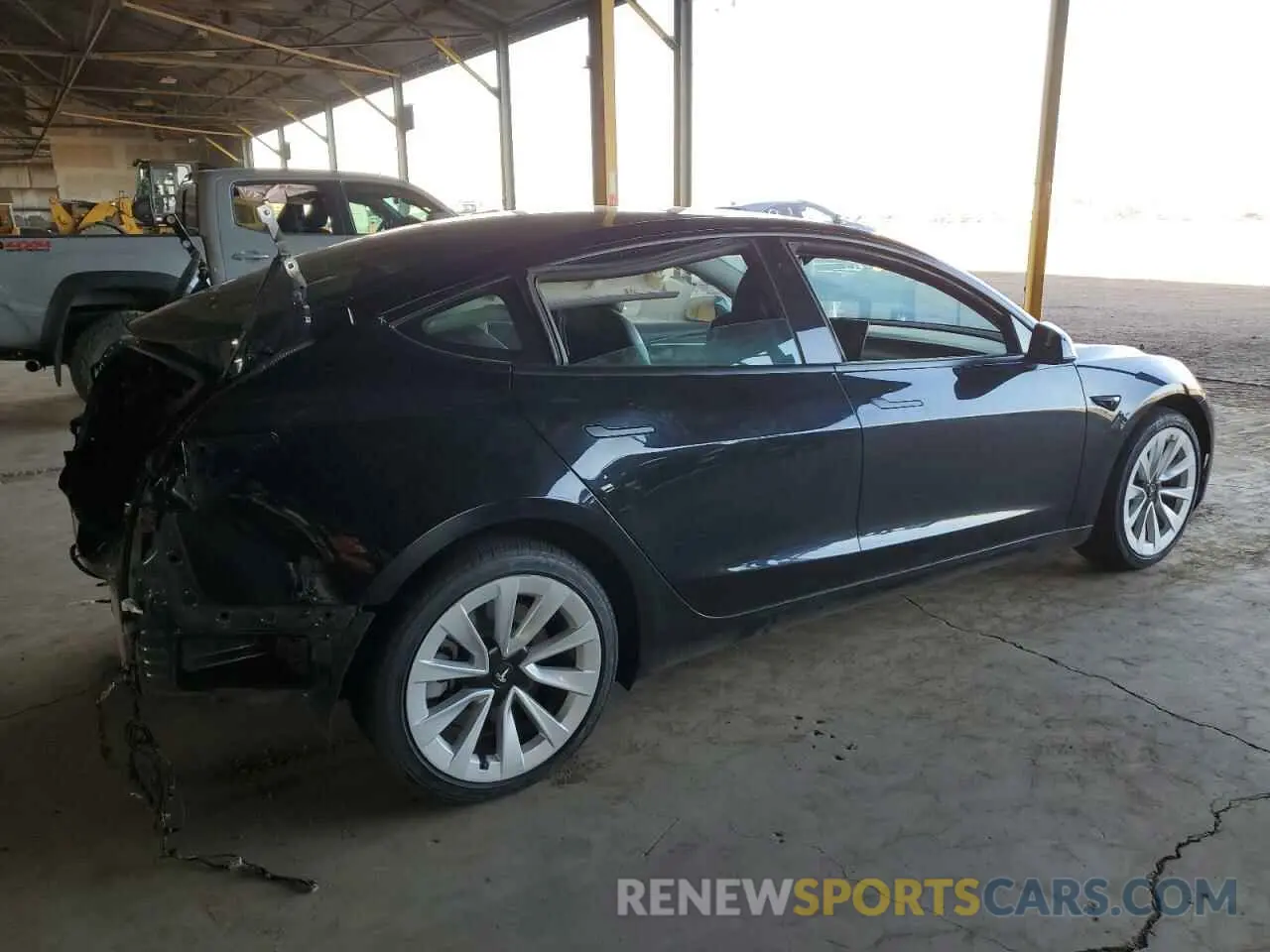 3 Фотография поврежденного автомобиля 5YJ3E1EA3NF303997 TESLA MODEL 3 2022